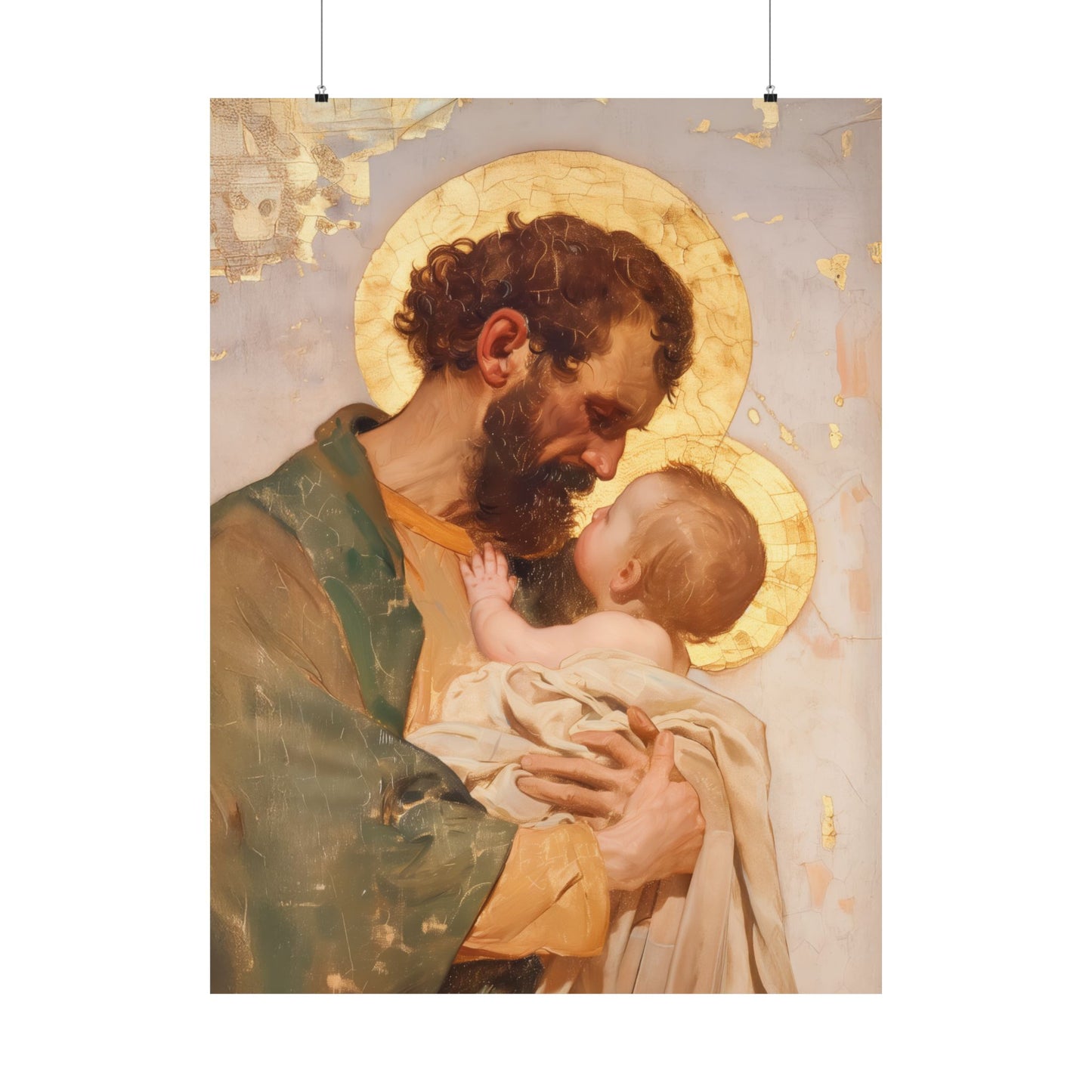 Saint Joseph, Pillar of the Holy Family - Sanctified Souls Print - Multiple Sizes - Premium Matte Vertical Posters - Sister Saints