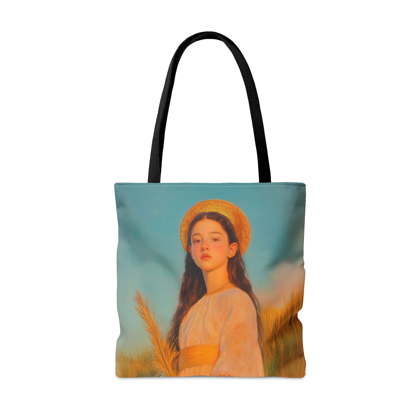 Saint Faith - Tote Bag - Large Medium Small Faith Art Bag - Bible Study Faith Purse - Double Sided Prayer Tote - Catholic Saint