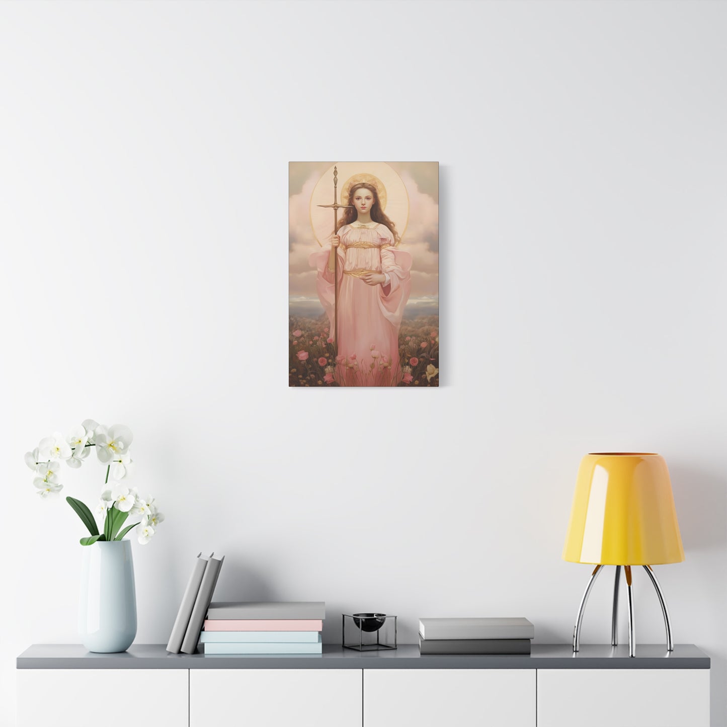 Saint Philomena Canvas Print - Multiple Sizes - Catholic Home art - Museum Wrapped Canvas - Sanctified Souls Print