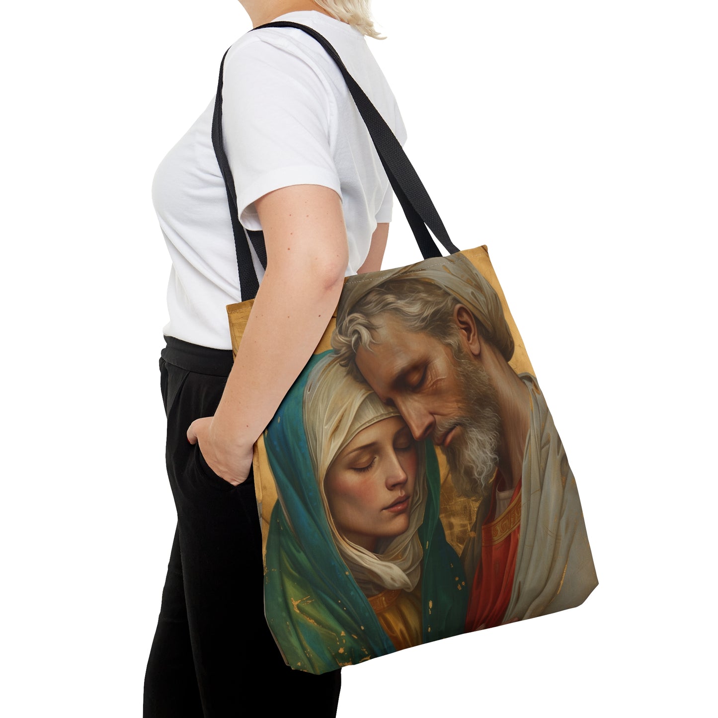 Saints Peter and Fevronia of Murom Tote Bag - Purse - Three sizes - Large Medium Small Bag - Catholic faith carry-all purse - Double Sided