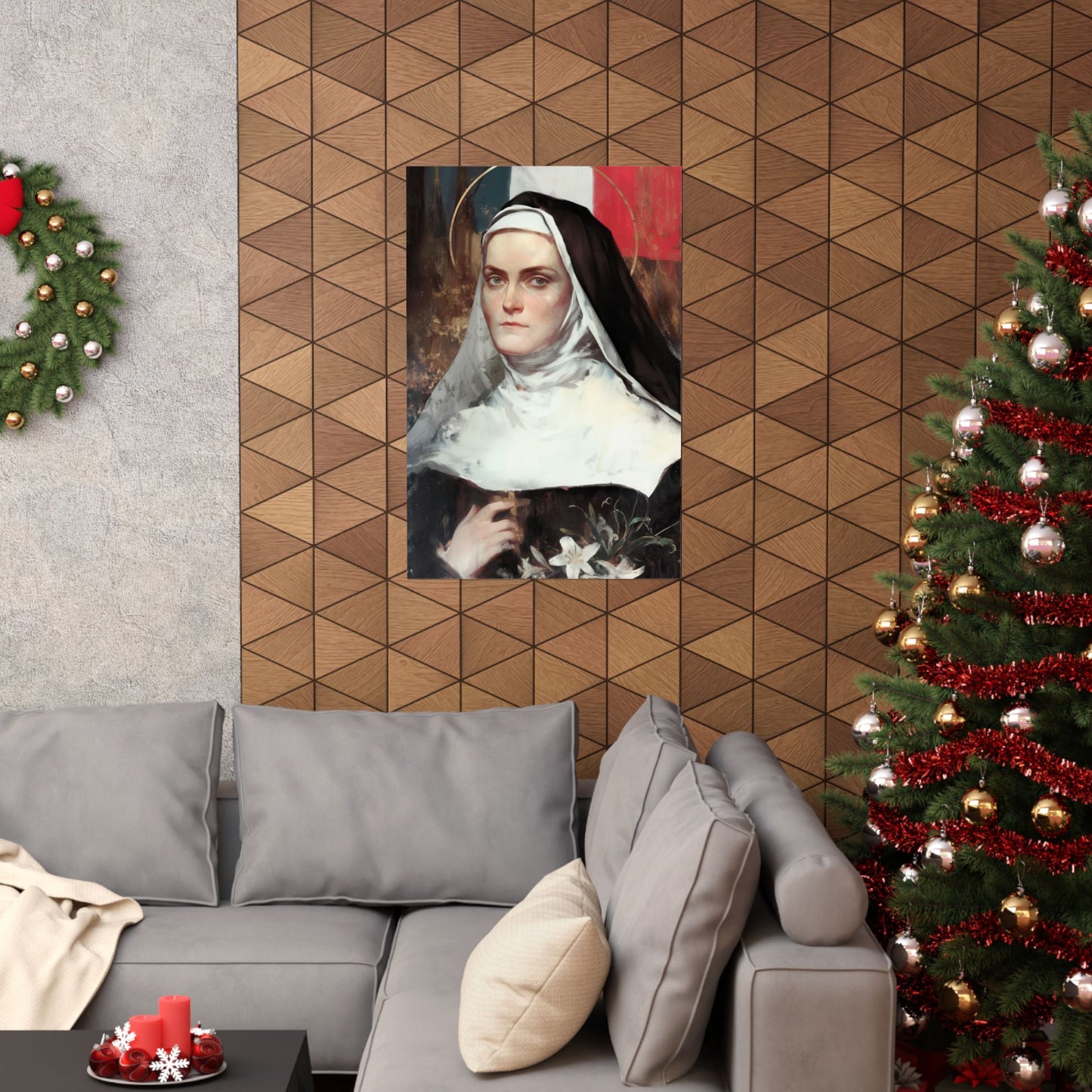 Saint Jeanne-Antide Thouret - Sanctified Souls Print - Multiple Sizes - Premium Posters - Catholic Art - Christian Home Decor Artwork