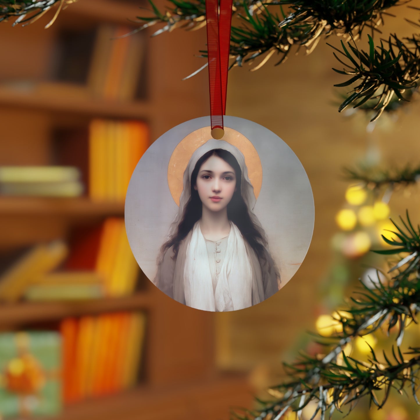 Saint Germaine Cousin - Metal Ornament - Religious Holiday Christmas Ornament and Keepsake