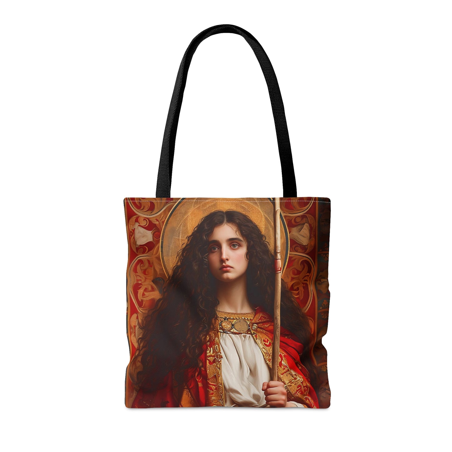 Saint Adela of Normandy Tote Bag - Large Medium Small Faith Art Bag - Re usable Tote Purse - Double Sided - Catholic Art Bag