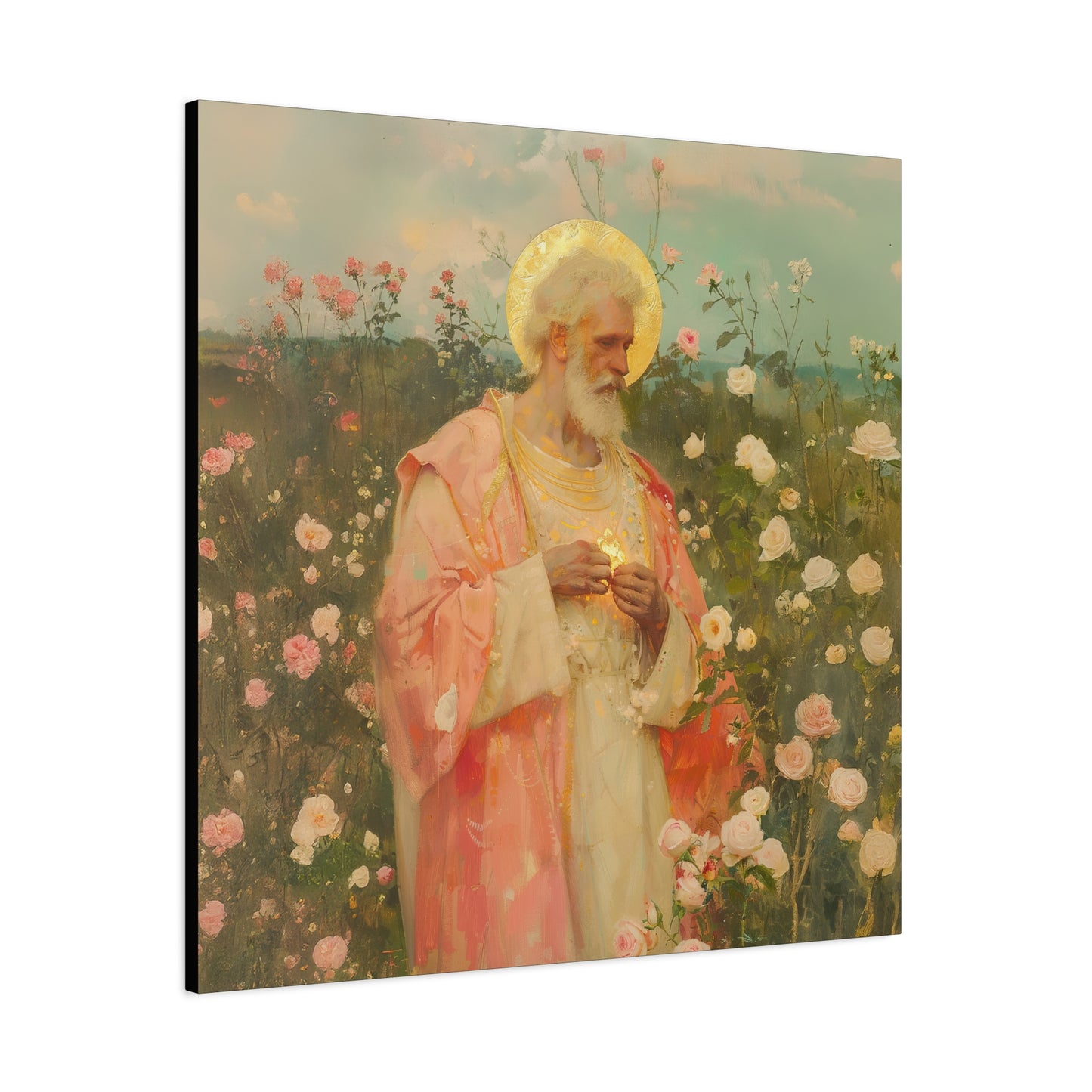 Saint Valentine - Multiple Sizes - Catholic Home art - Museum Wrapped Canvas - Sanctified Souls Print - Catholic Saint Art