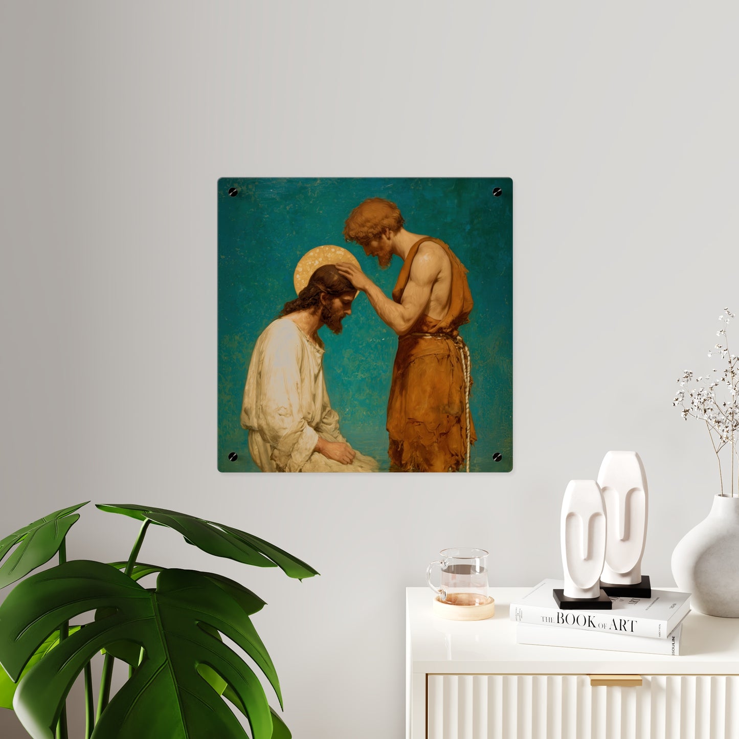 Saint John the Baptist, The Prophet and the Promise - Acrylic Wall Art Panel - Ready to Hang Acrylic Print - Catholic Saint Art