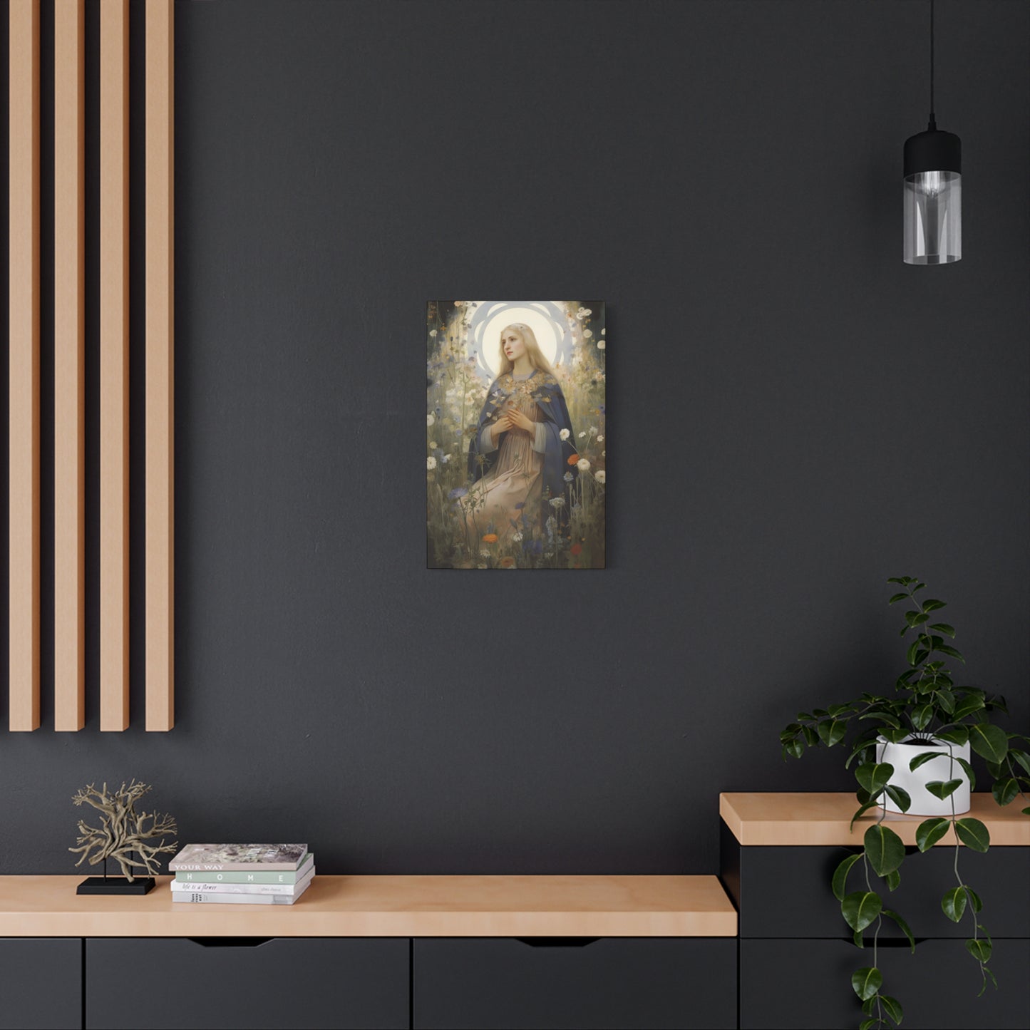 Saint Hildegard of Bingen - Museum Wrapped Canvas - Sanctified Souls Print - Religious Art for your Home