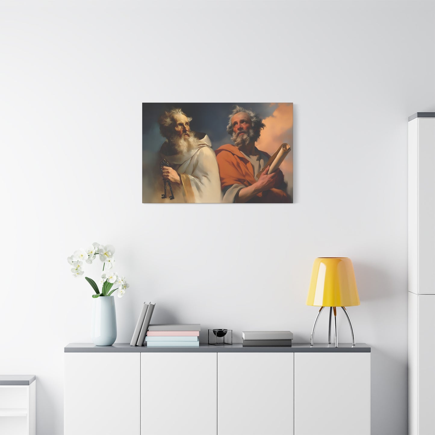 Saint Peter and Saint Paul - Museum Wrapped Canvas - Print - Religious Art for your Home - Christian print