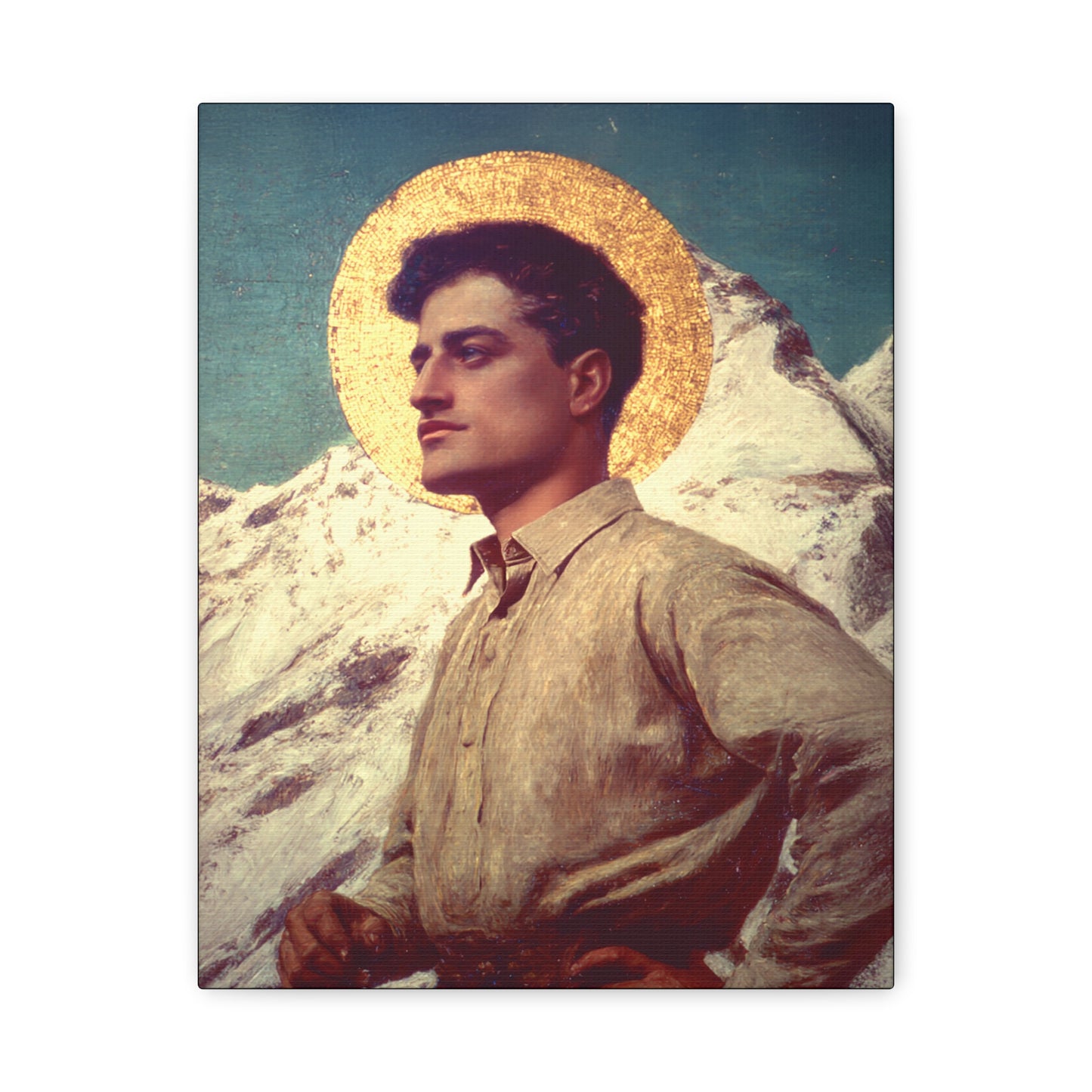Saint Pier Giorgio Frassati - Museum Wrapped Canvas - Sanctified Souls Print - Religious Art for your Home - Catholic Patron Saint Art