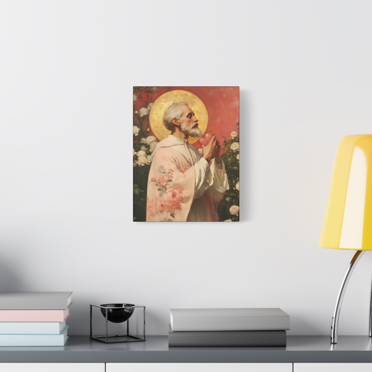 Saint Valentine - Multiple Sizes - Catholic Home art - Museum Wrapped Canvas - Sanctified Souls Print - Catholic Saint Art