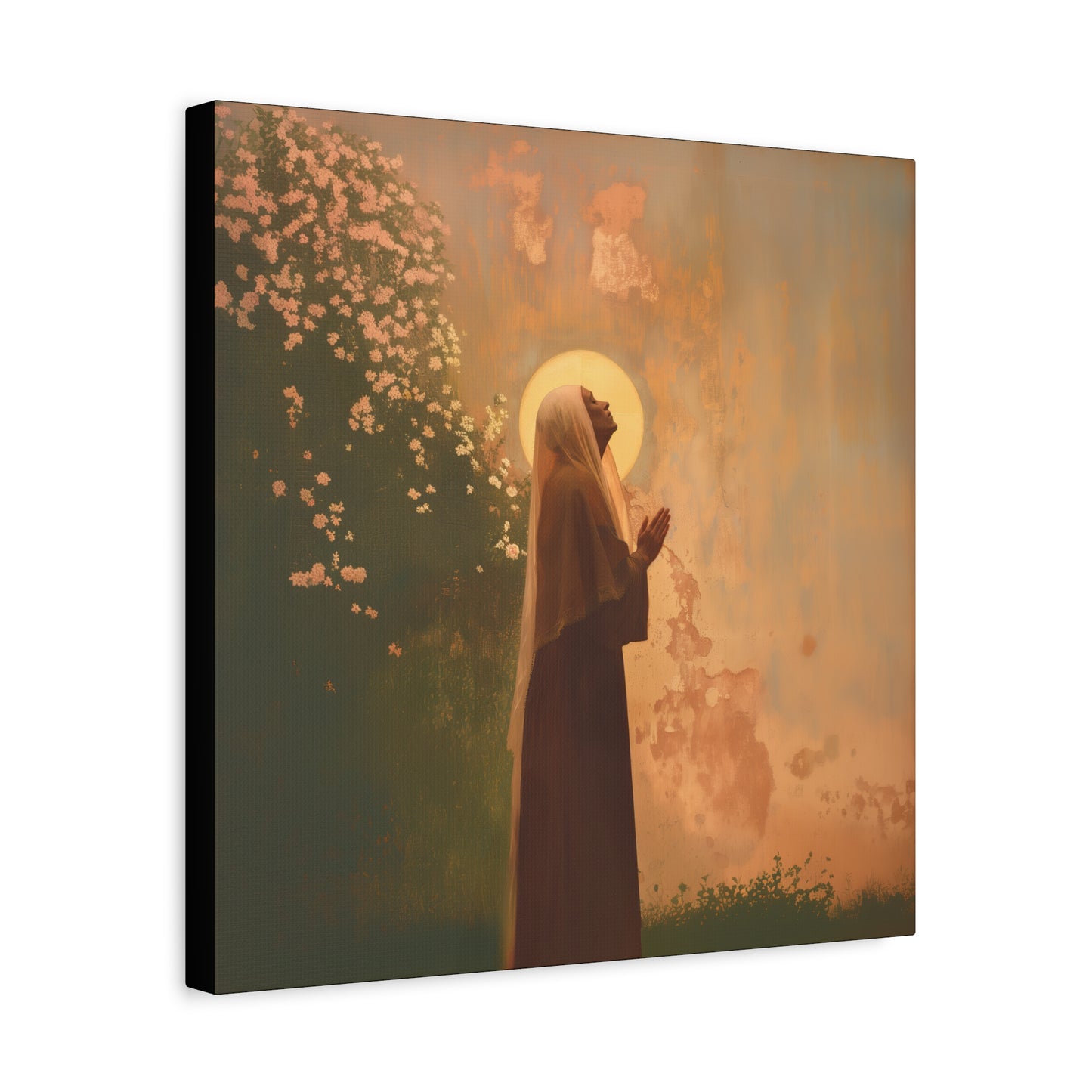 Saint Monica - Museum Wrapped Canvas - Sanctified Souls Print - Religious Art for your Home - Angel Art - Religious