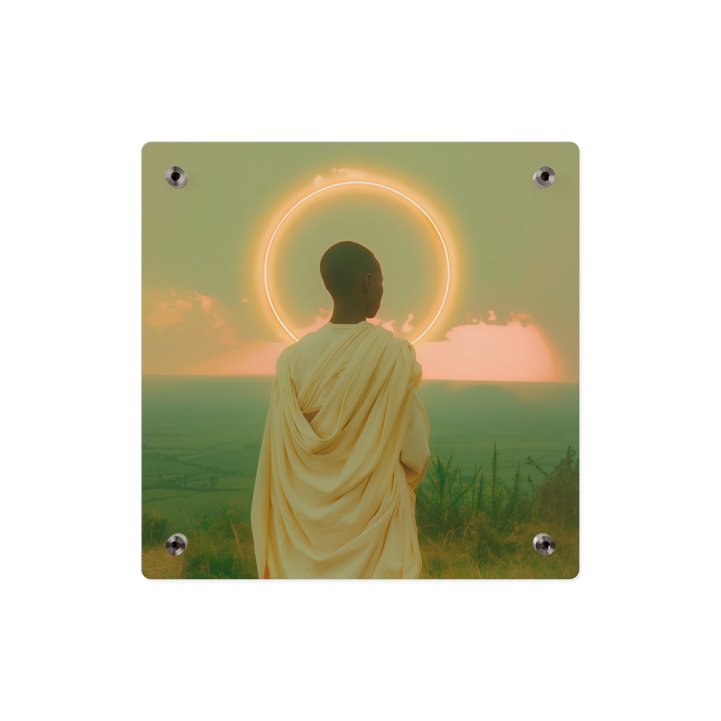 Saint Charles Lwanga Wall Art Panel - Ready to Hang Acrylic Print - Catholic Saint Art - Patron Saint Print - No Frame needed