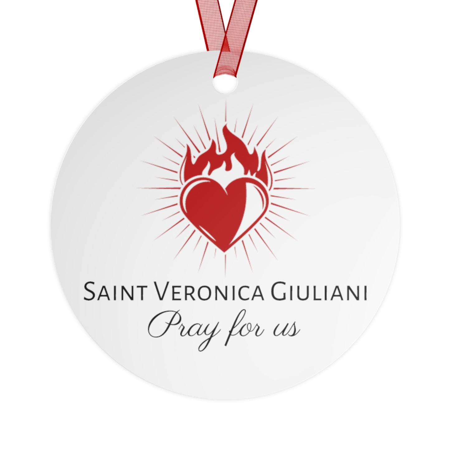 Saint Veronica Giuliani Metal Ornament - Religious Holiday Christmas Ornament and Keepsake - Catholic Keepsake