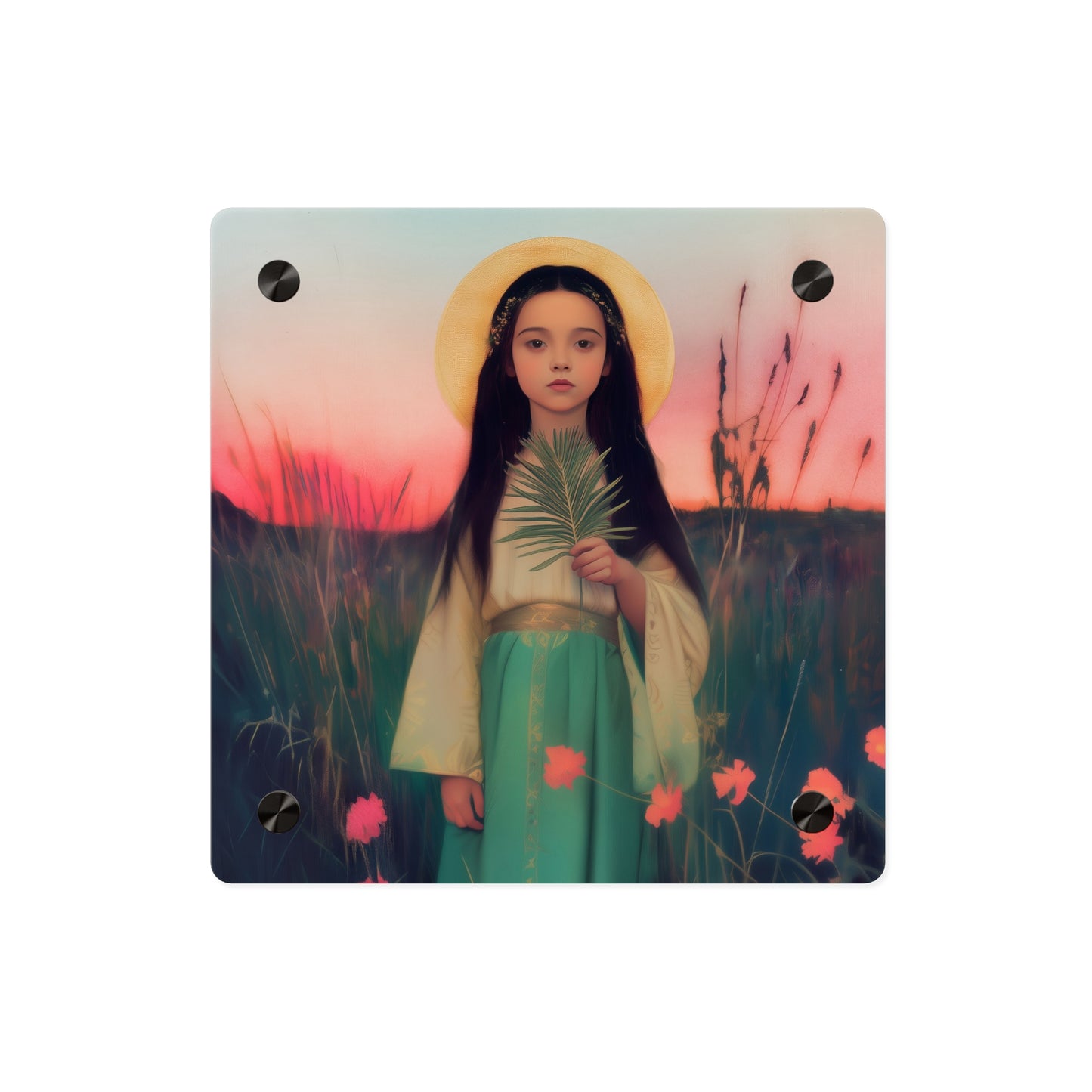 Saint Charity Wall Art Panel - Ready to Hang Acrylic Print - Catholic Saint Art - Patron Saint Print - Martyr of the Church