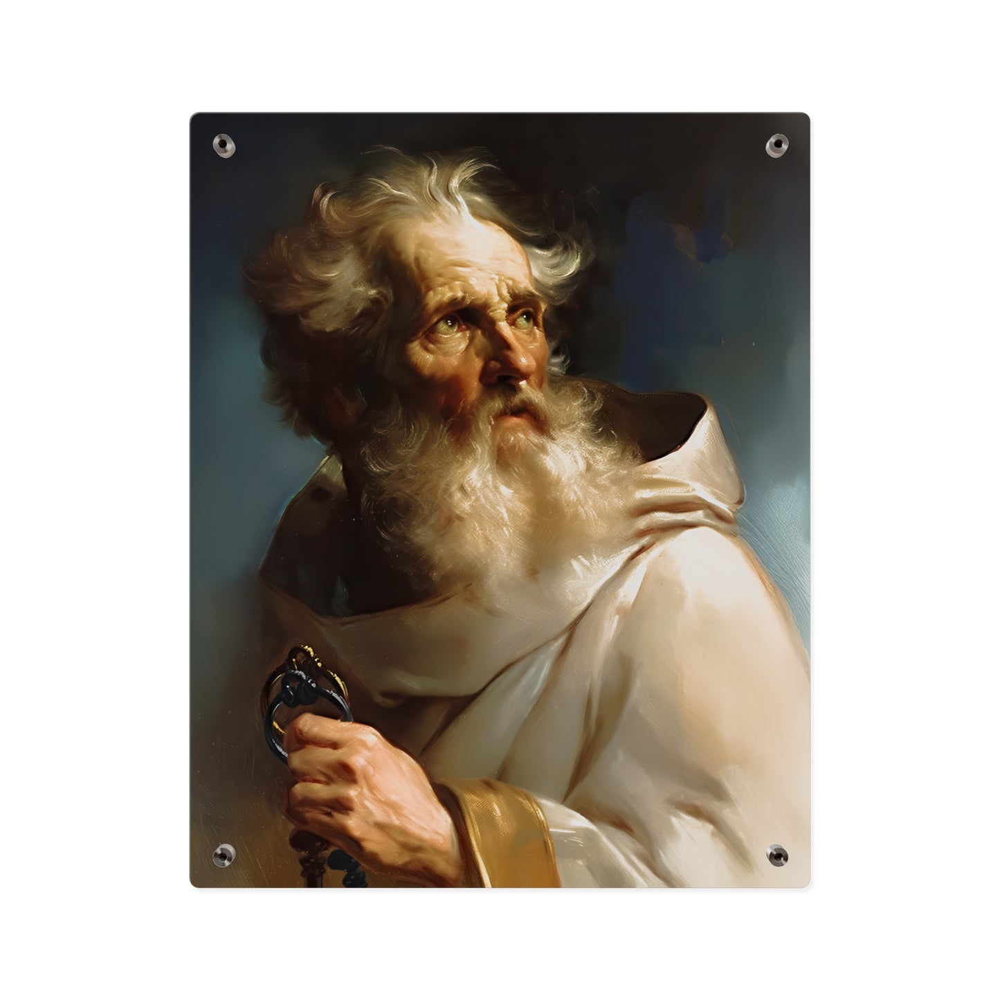 Saint Peter Acrylic Wall Art Panel - Ready to Hang Acrylic Print - Catholic Apostle Art - Patron saint Art