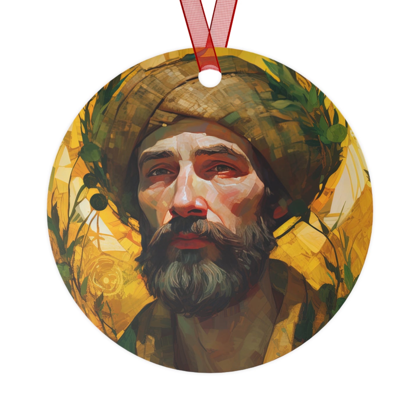 Saint Isidore the Farmer - Religious Holiday Christmas Ornament and Keepsake - Double sided Keepsake Religious Ornament