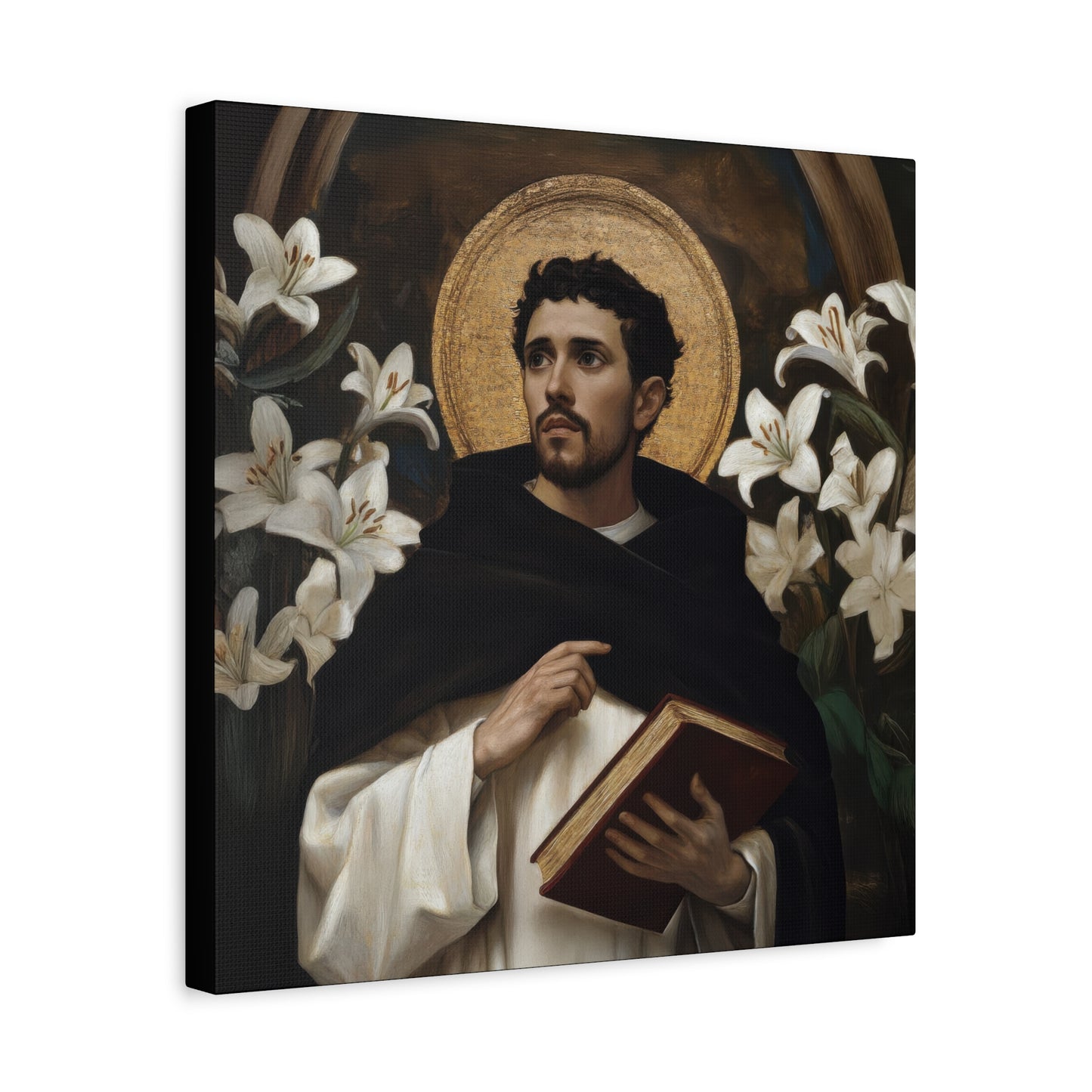 Saint Dominic - Museum Wrapped Canvas - Sanctified Souls Print - Religious Art for your Home - Catholic Patron Saint Art