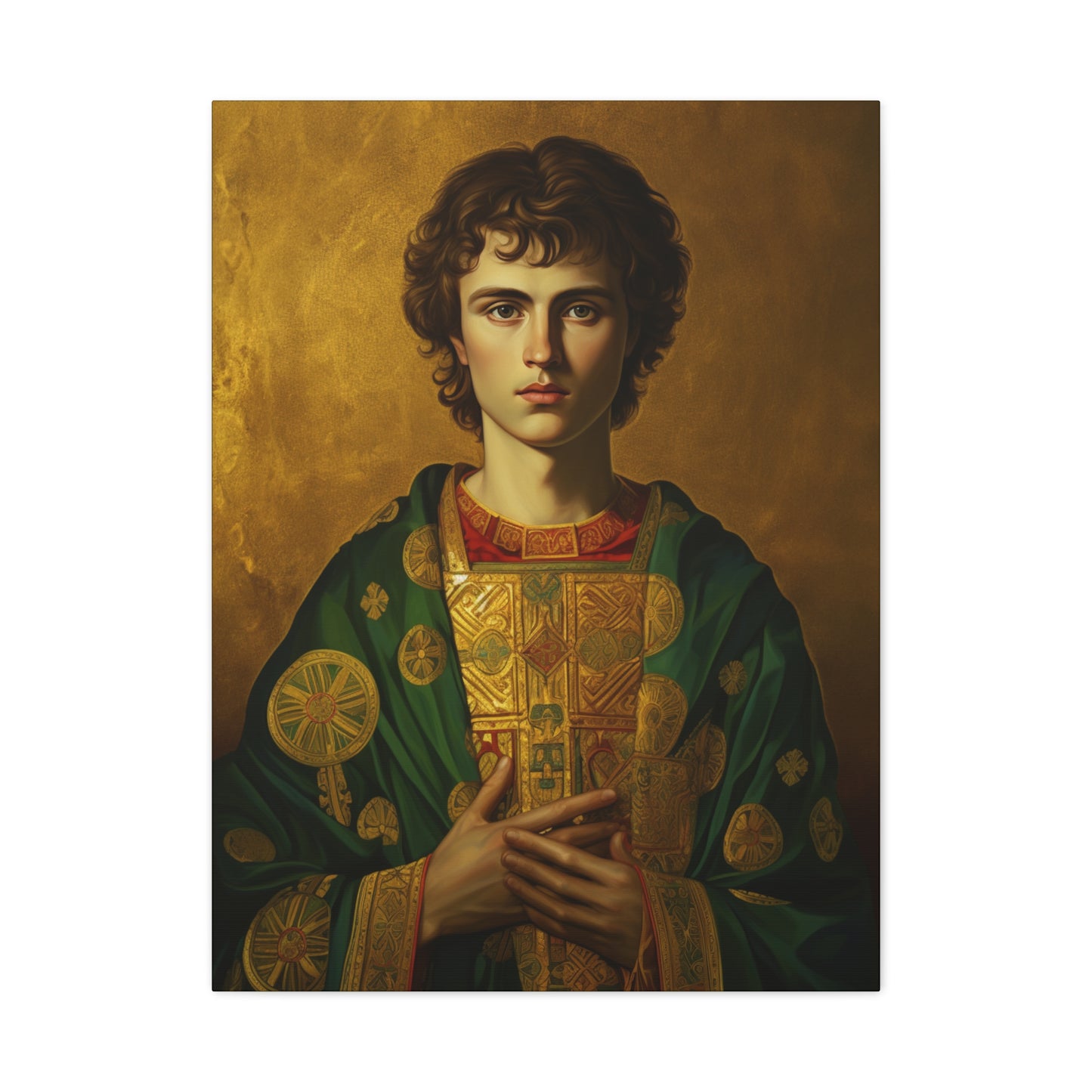 Saint Pantaleon Canvas Print - Multiple Sizes - Catholic Home art - Museum Wrapped Canvas - Sanctified Souls Print