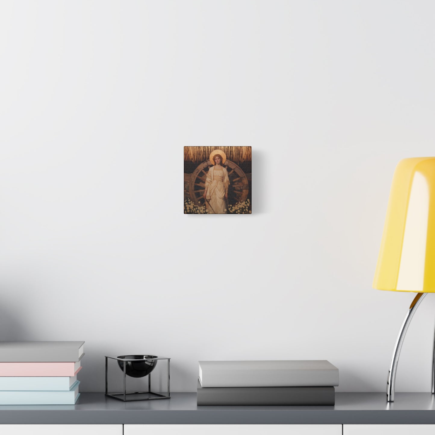Saint Catherine of Alexandria - Museum Wrapped Canvas - Sanctified Souls Print - Religious Art for your Home - Catholic Patron Saint Art