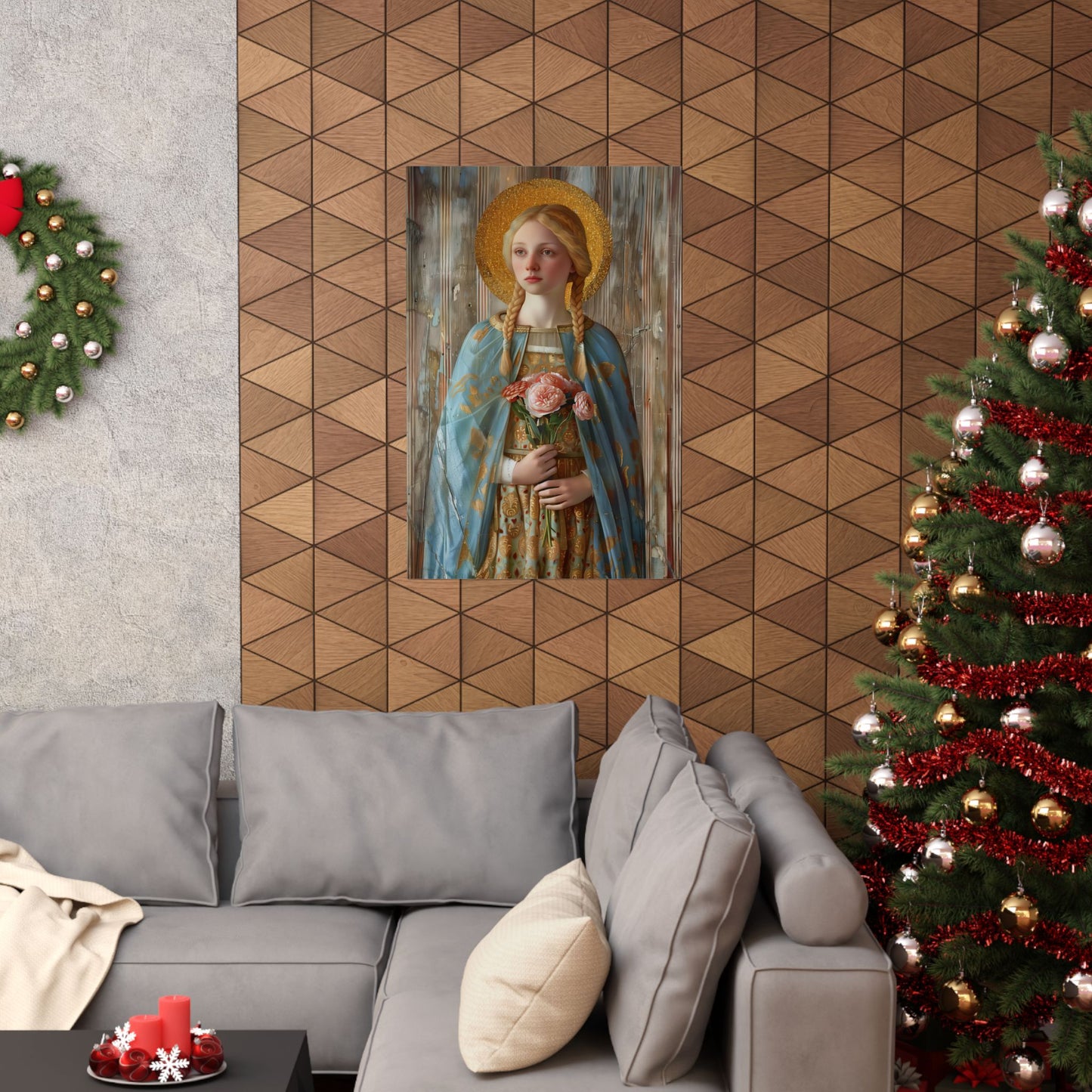 Saint Fina / Seraphina Print - Sanctified Souls Print - Multiple Sizes - Premium Matte Vertical Posters