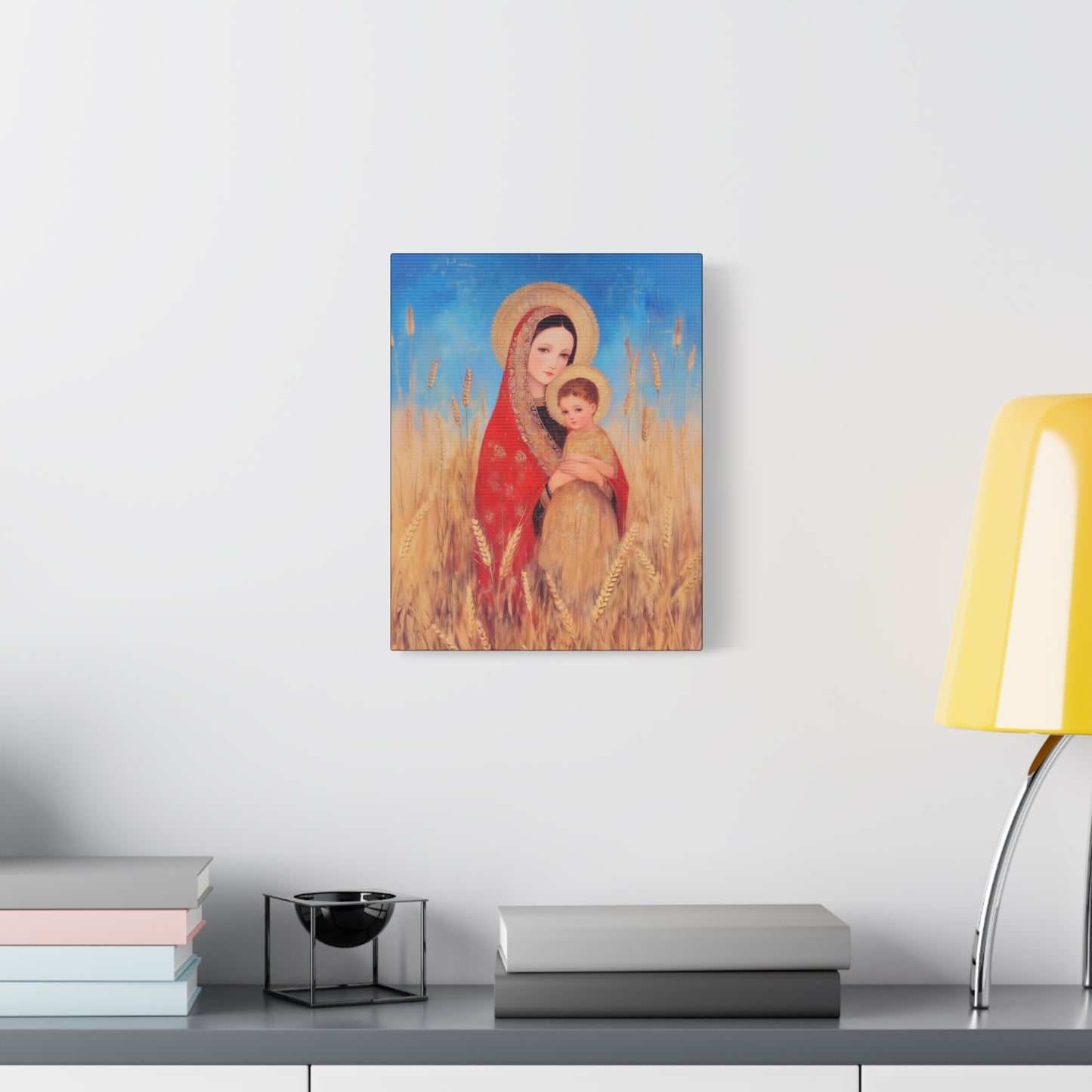 Our Lady of the Harvest - Multiple Sizes - Catholic Home art - Museum Wrapped Canvas - Sanctified Souls Print