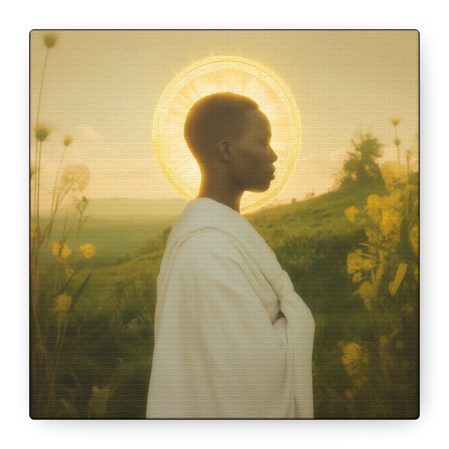 Saint Charles Lwanga - Museum Wrapped Canvas - Sanctified Souls Print - Religious Art for your Home - Catholic Patron Saint Art