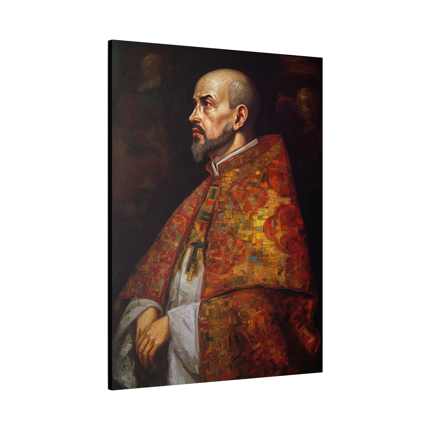 Saint Ignatius of Loyola Canvas Print - Multiple Sizes - Catholic Home art - Museum Wrapped Canvas - Sanctified Souls Print
