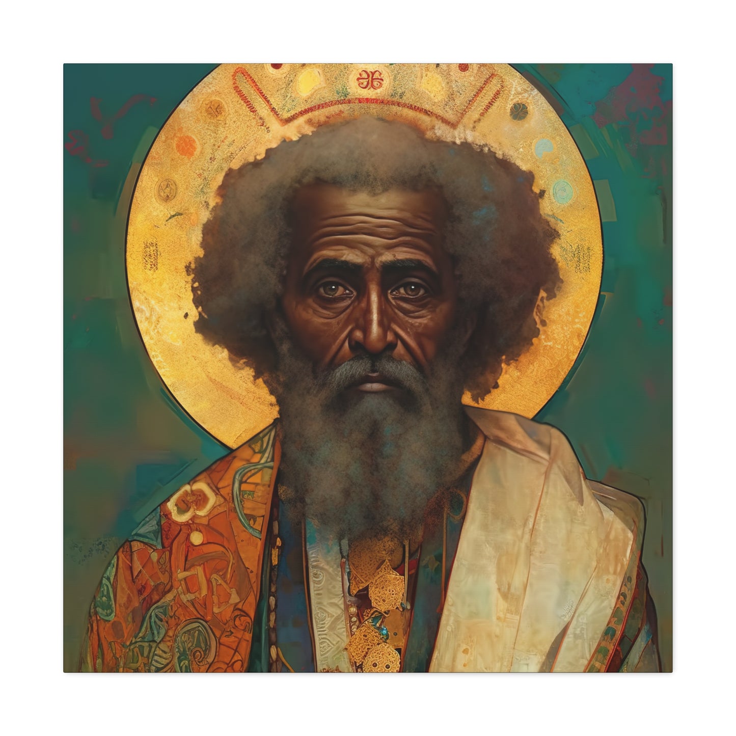 Saint Moses - Museum Wrapped Canvas - Sanctified Souls Print - Religious Art for your Home