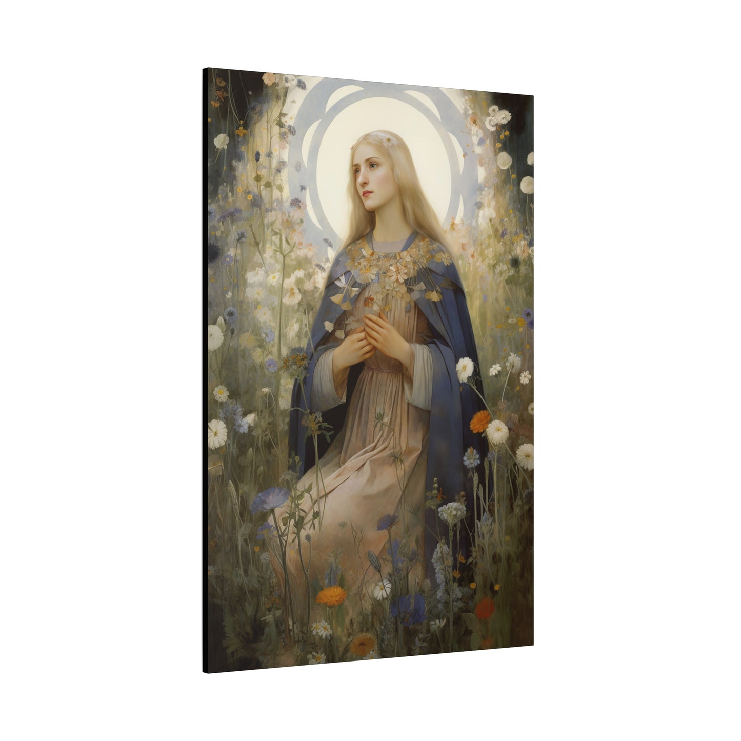 Saint Hildegard of Bingen - Museum Wrapped Canvas - Sanctified Souls Print - Religious Art for your Home
