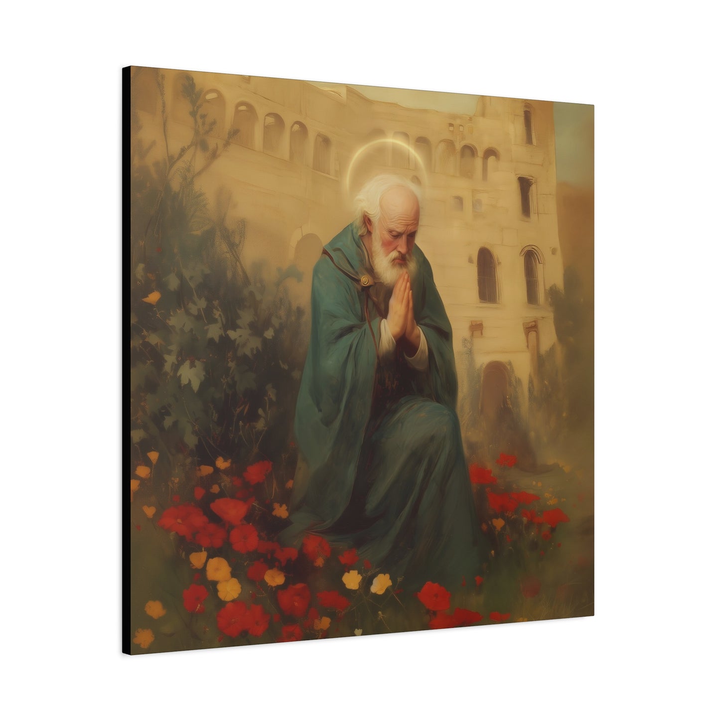 Saint Cyprian - Multiple Sizes - Catholic Home art - Museum Wrapped Canvas - Sanctified Souls Print - Catholic Martyr Art