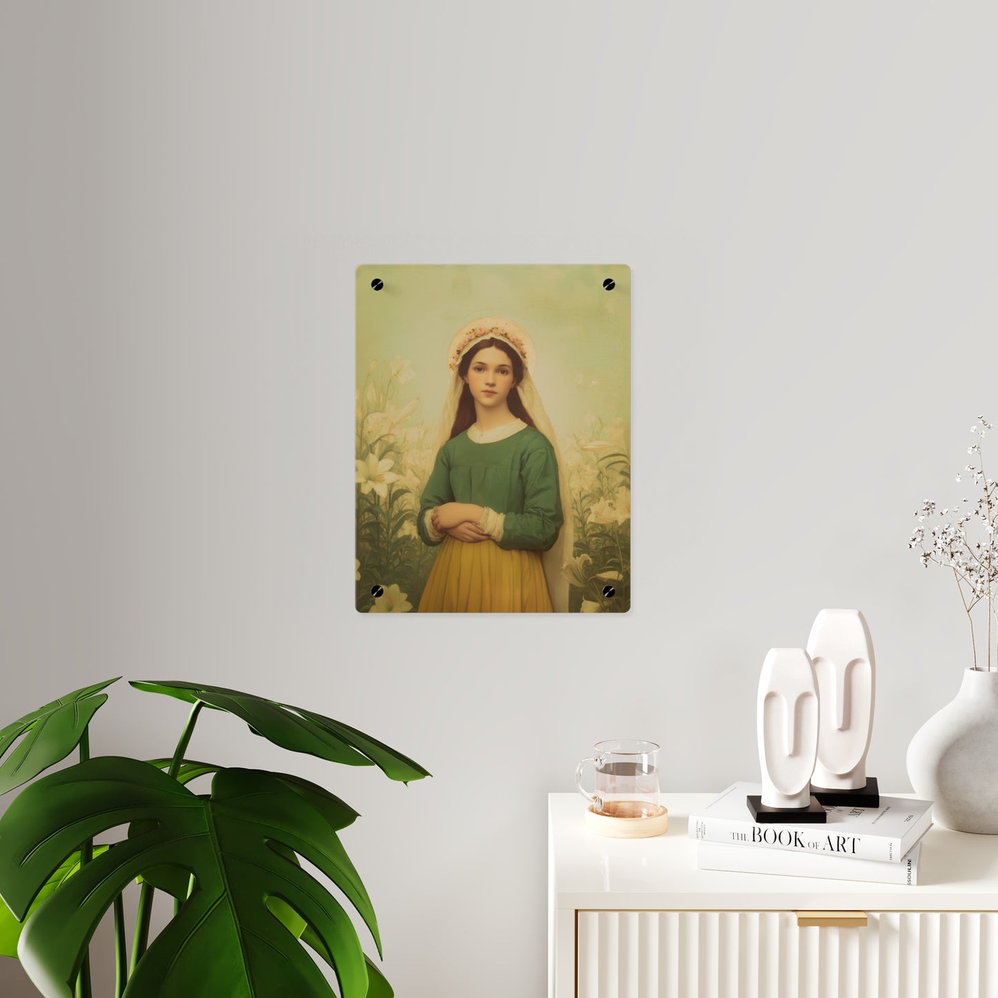 Saint Maria Goretti Wall Art Panel - Ready to Hang Acrylic Print - Catholic Saint Art - Patron Saint Print - No Frame needed