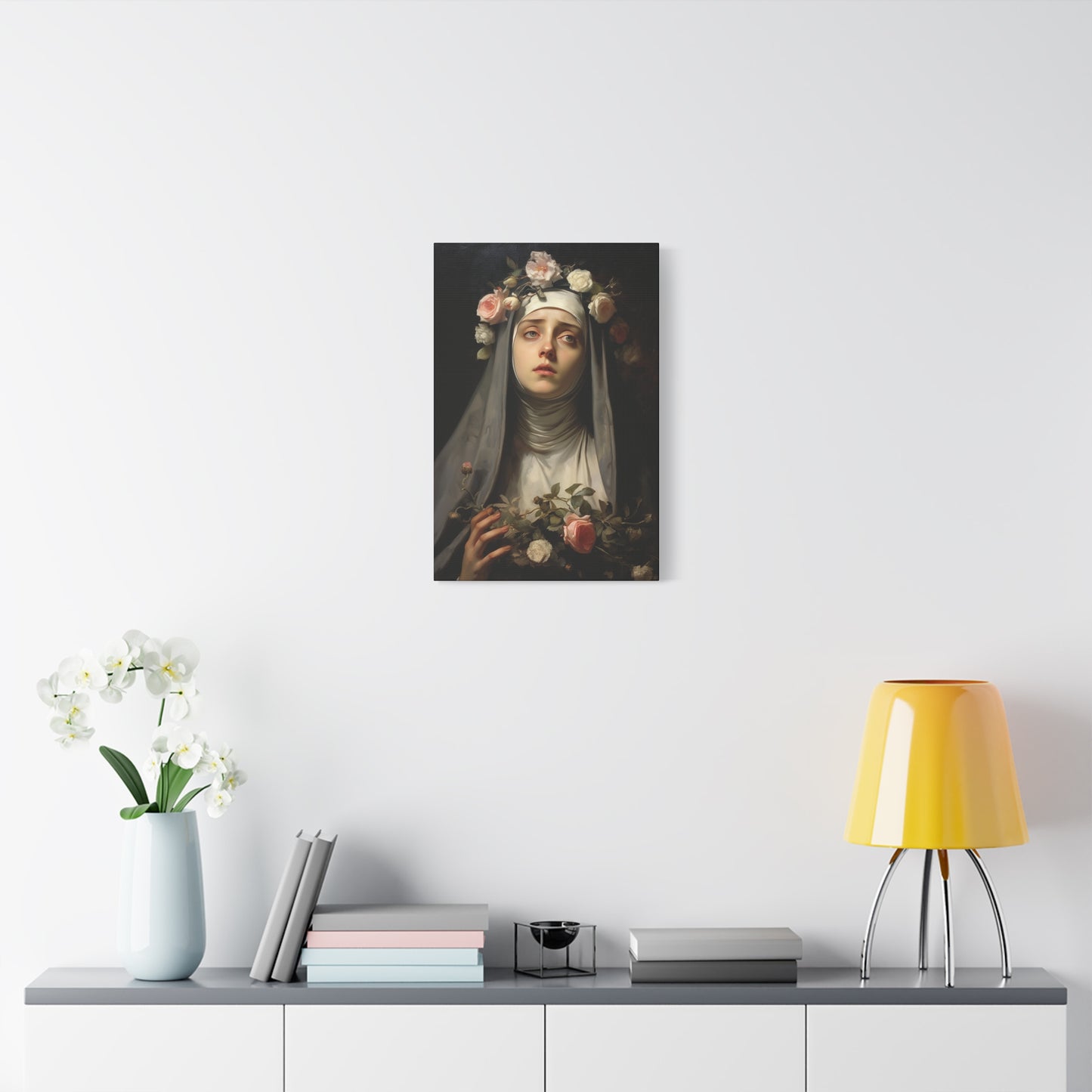 Saint Rose of Lima Canvas Print - Multiple Sizes - Catholic Home art - Museum Wrapped Canvas - Sanctified Souls Print