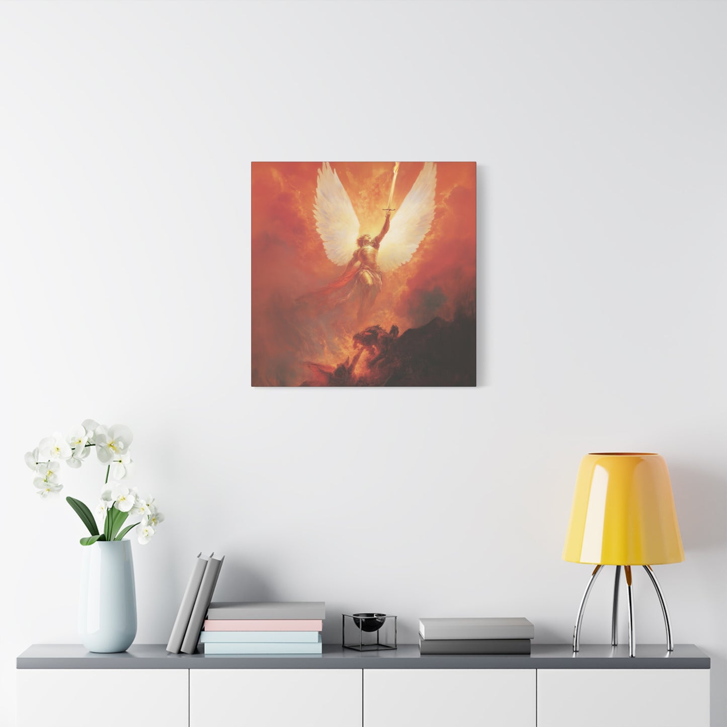 Saint Michael the Archangel - Museum Wrapped Canvas - Sanctified Souls Print - Religious Art for your Home - Angel Art - Religious