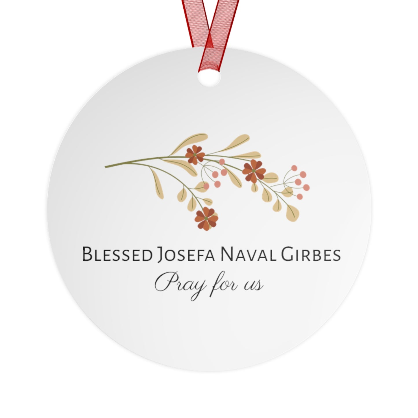 Blessed Josefa Naval Girbes Metal Ornament - Religious Holiday Christmas Keepsake - Religious Catholic Tree Ornament - Christmas Gift