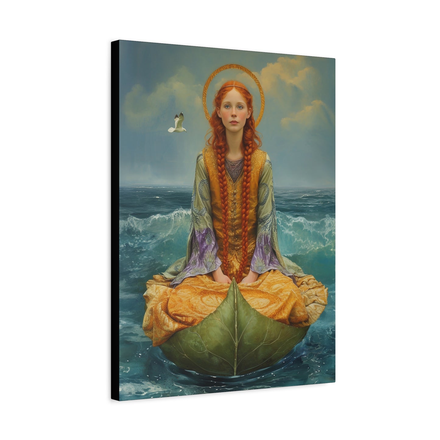 Saint Ia of Cornwall - Museum Wrapped Canvas - Sanctified Souls Print - Religious Art for your Home