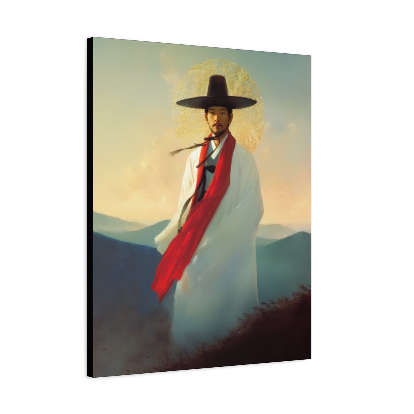 Saint Andrew Kim Taegon - Multiple Sizes - Catholic Home art - Museum Wrapped Canvas - Sanctified Souls Print - Martyr Saint