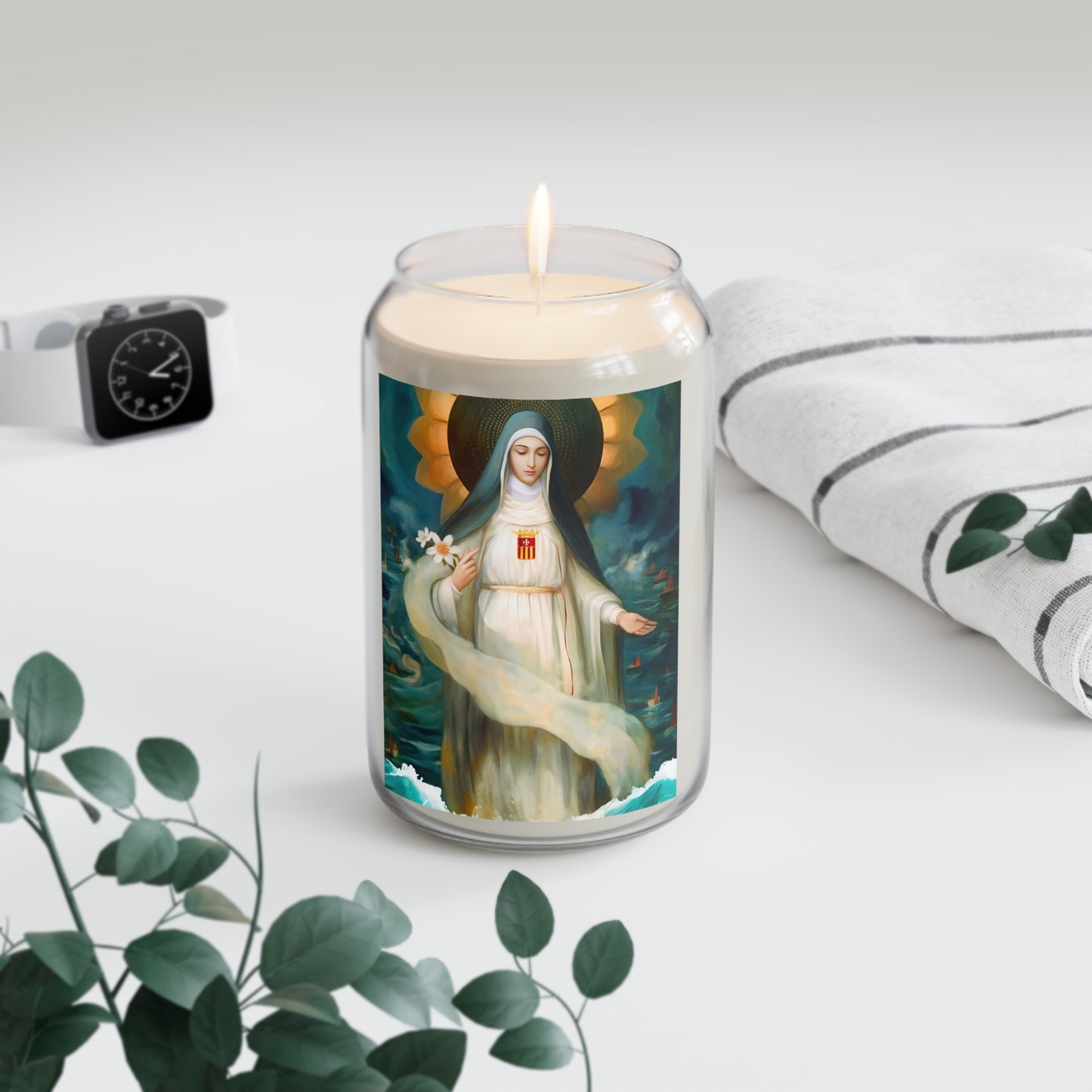 Mary of Cervellon / Saint Maria of Cerevellon - Scented Prayer Candle, 13.75oz - Tall Size - Religious Prayer Candle - Catholic Art
