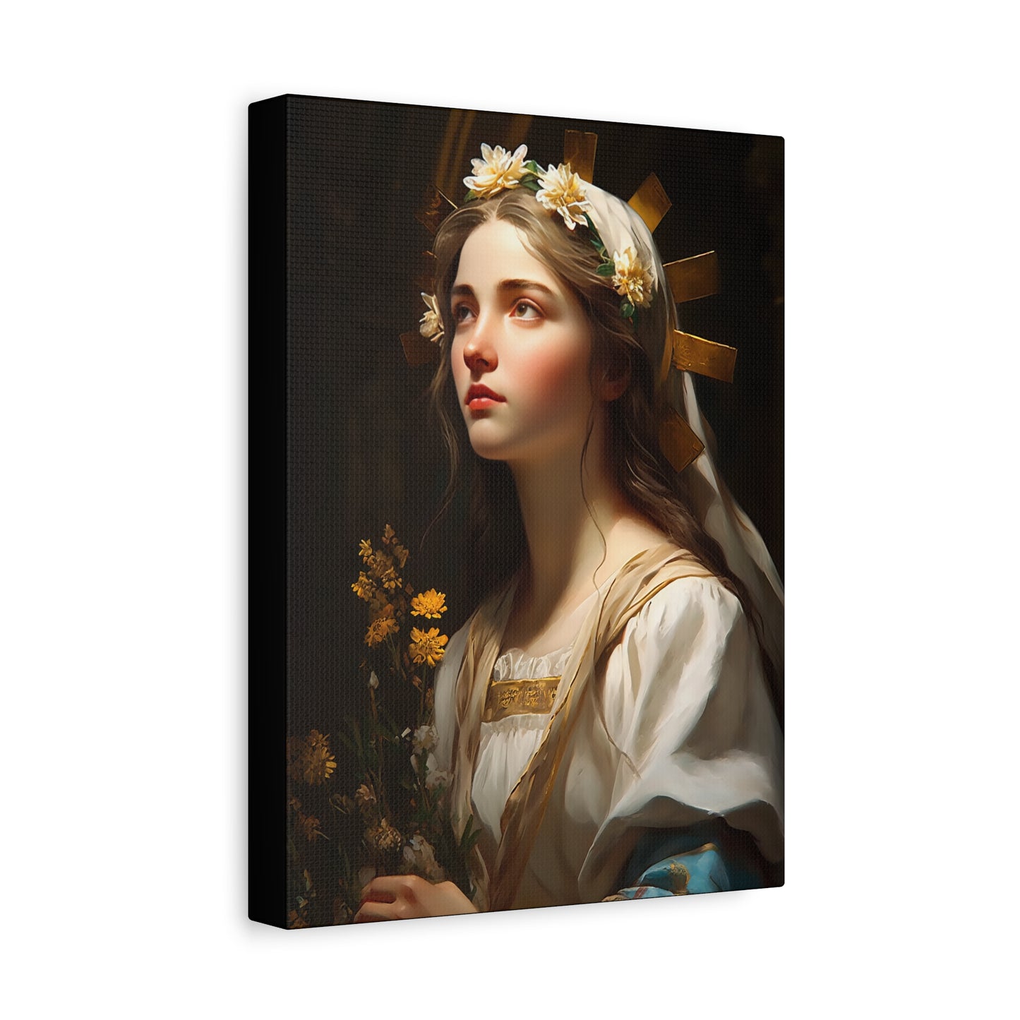 Saint Zita of Lucca - Museum Wrapped Canvas - Sanctified Souls Print - Religious Art for your Home