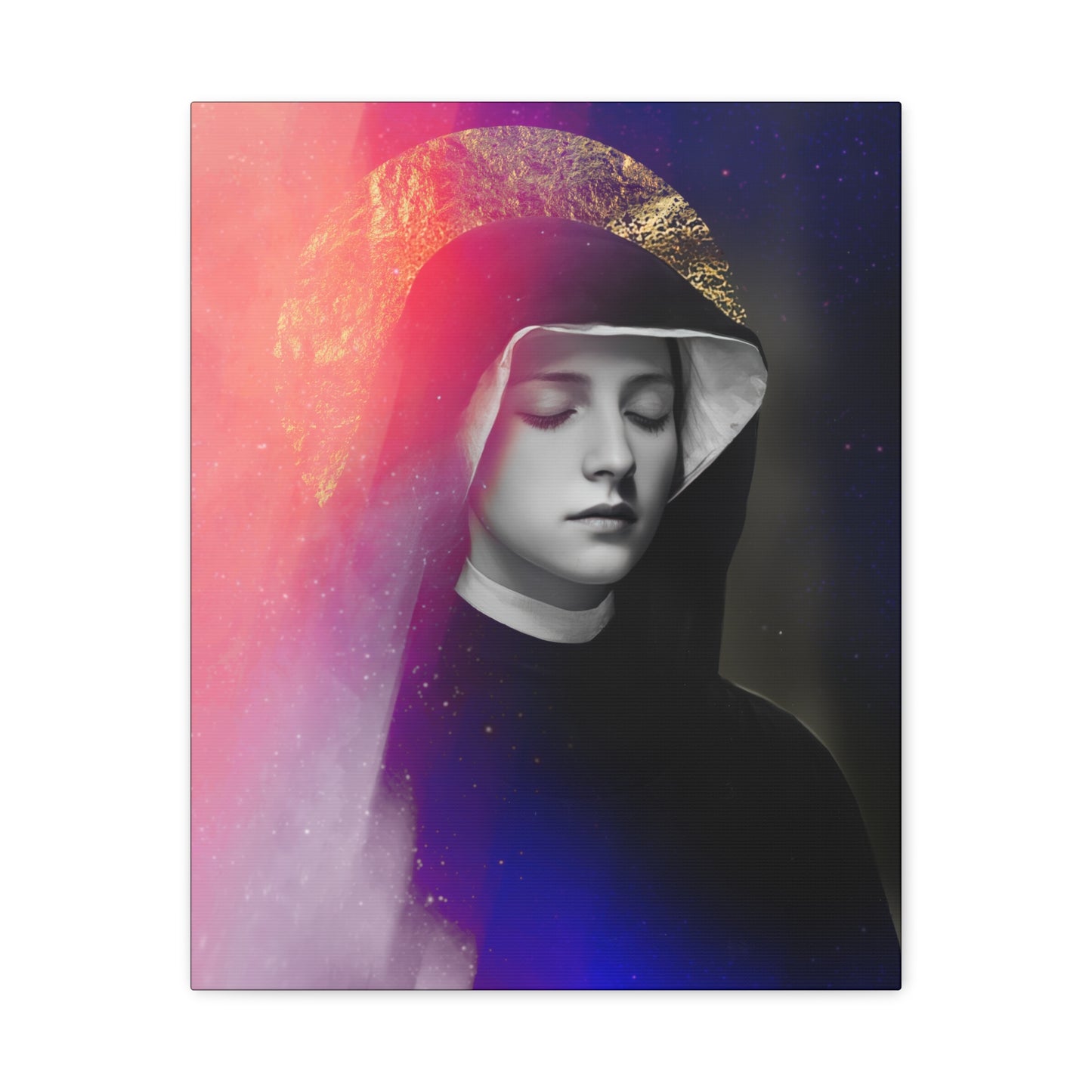 Saint Faustina Kowalska - Museum Wrapped Canvas - Sanctified Souls Print - Religious Art for your Home