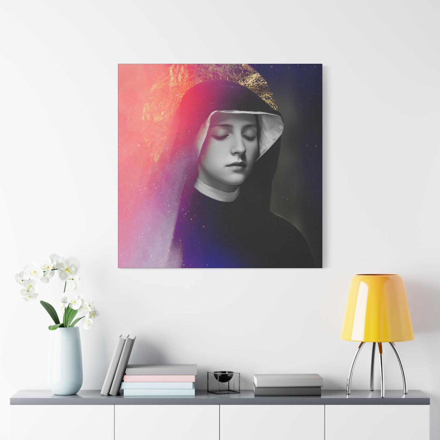 Saint Faustina Kowalska - Museum Wrapped Canvas - Sanctified Souls Print - Religious Art for your Home