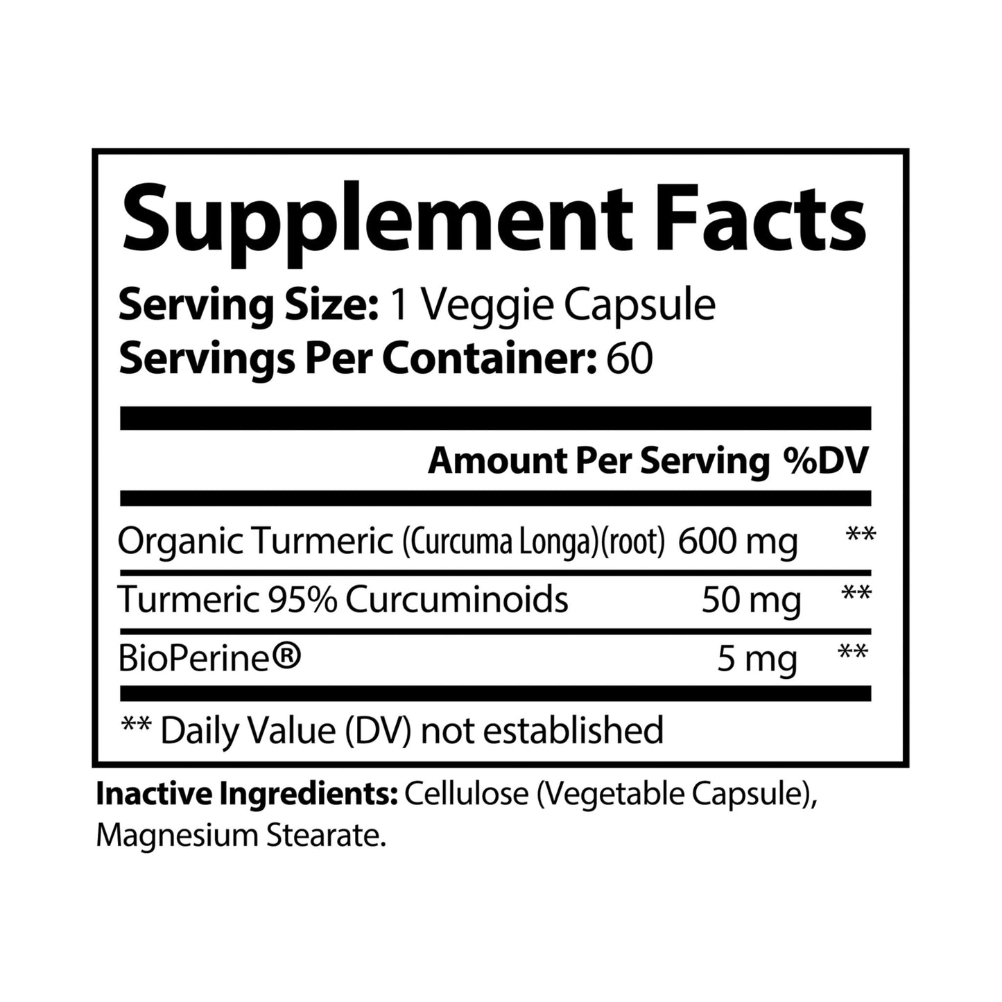 Saint Agnes's Rule & Remedy - Warmth · Calor - Circulated Ease - Turmeric with BioPerine® (Black Pepper Fruit Extract) Supplement (60 Capsules)