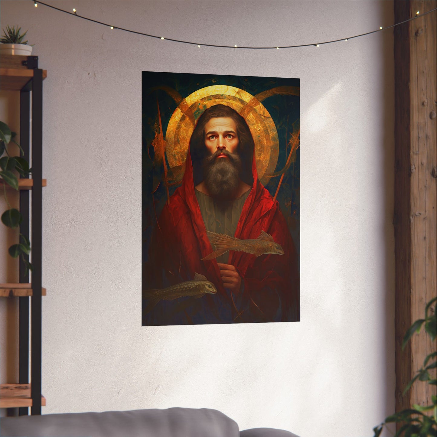 Saint Andrew the Apostle Print - Sanctified Souls Print - Multiple Sizes - Premium Matte Vertical Posters