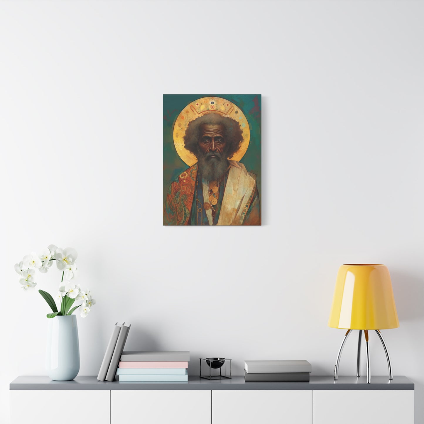Saint Moses - Museum Wrapped Canvas - Sanctified Souls Print - Religious Art for your Home