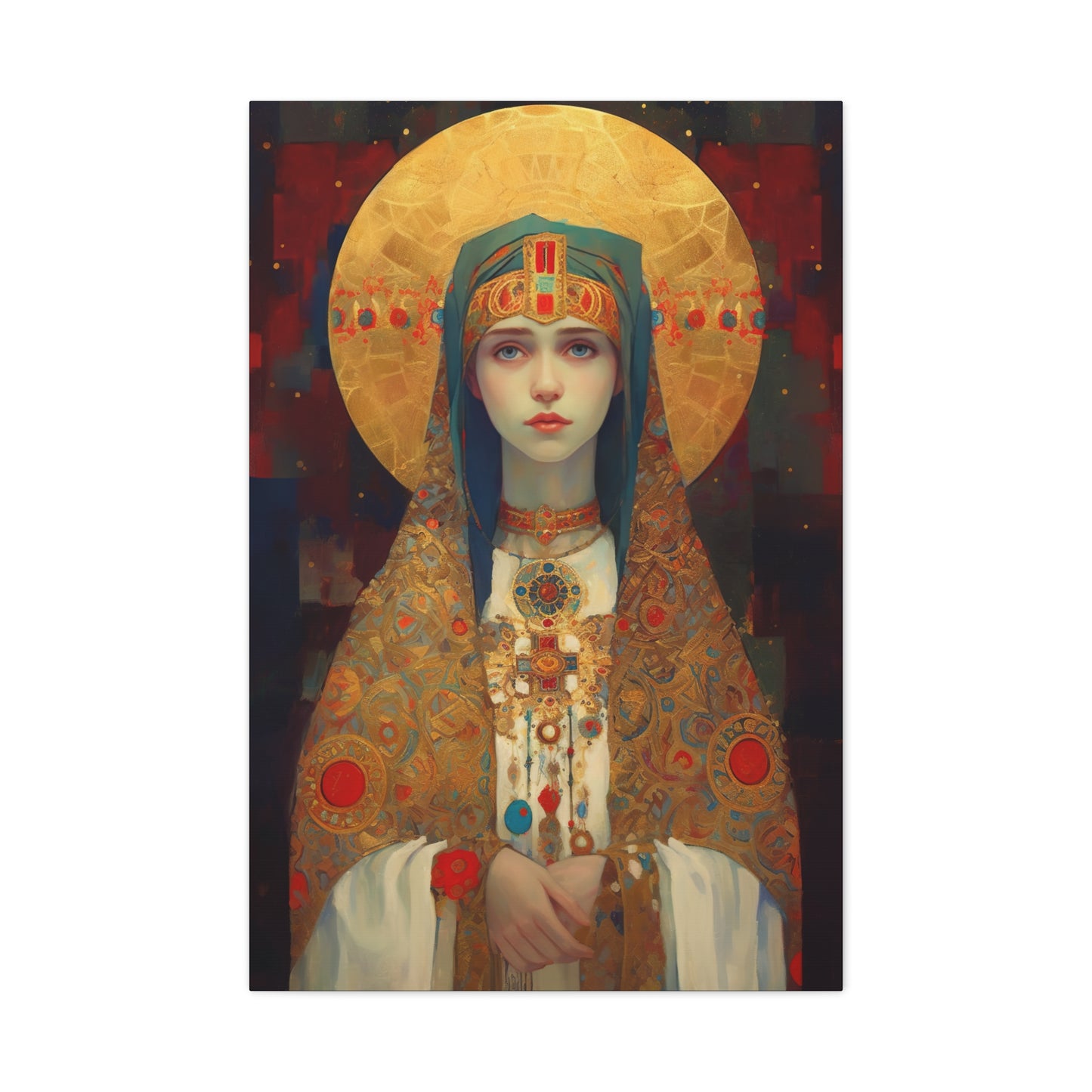 Saint Anastasia of Sirmium - Museum Wrapped Canvas - Sanctified Souls Print - Religious Art for your Home