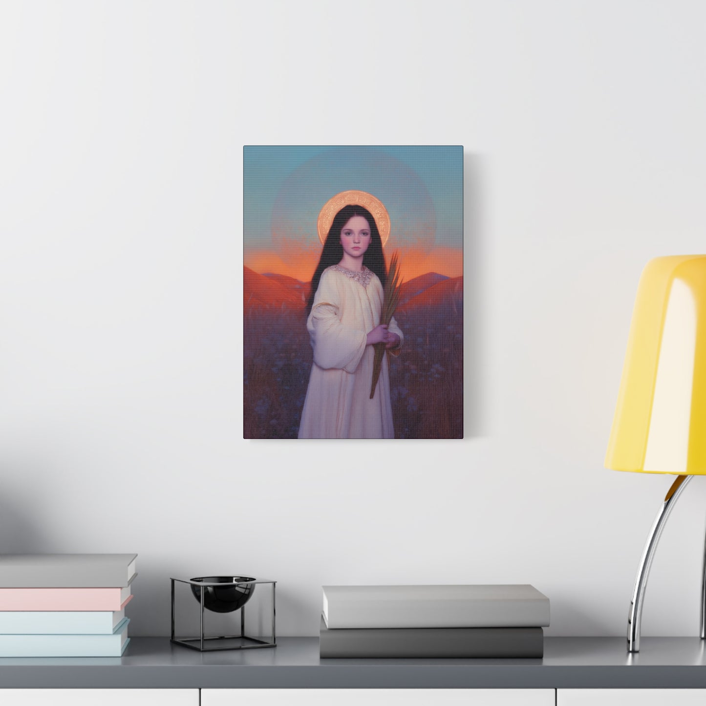Saint Hope - Multiple Sizes - Catholic Home art - Museum Wrapped Canvas - Sanctified Souls Print - Martyr Saint