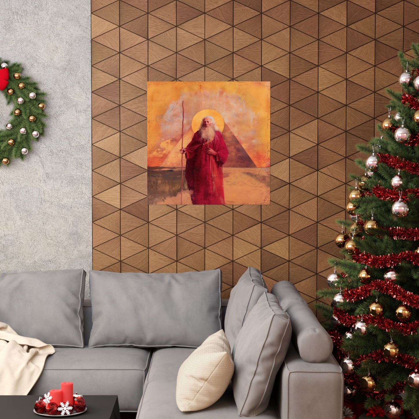 He Led Them with a Staff - Moses in Egypt - Sanctified Souls Print - Multiple Sizes - Premium Matte Vertical Posters - Bible Story