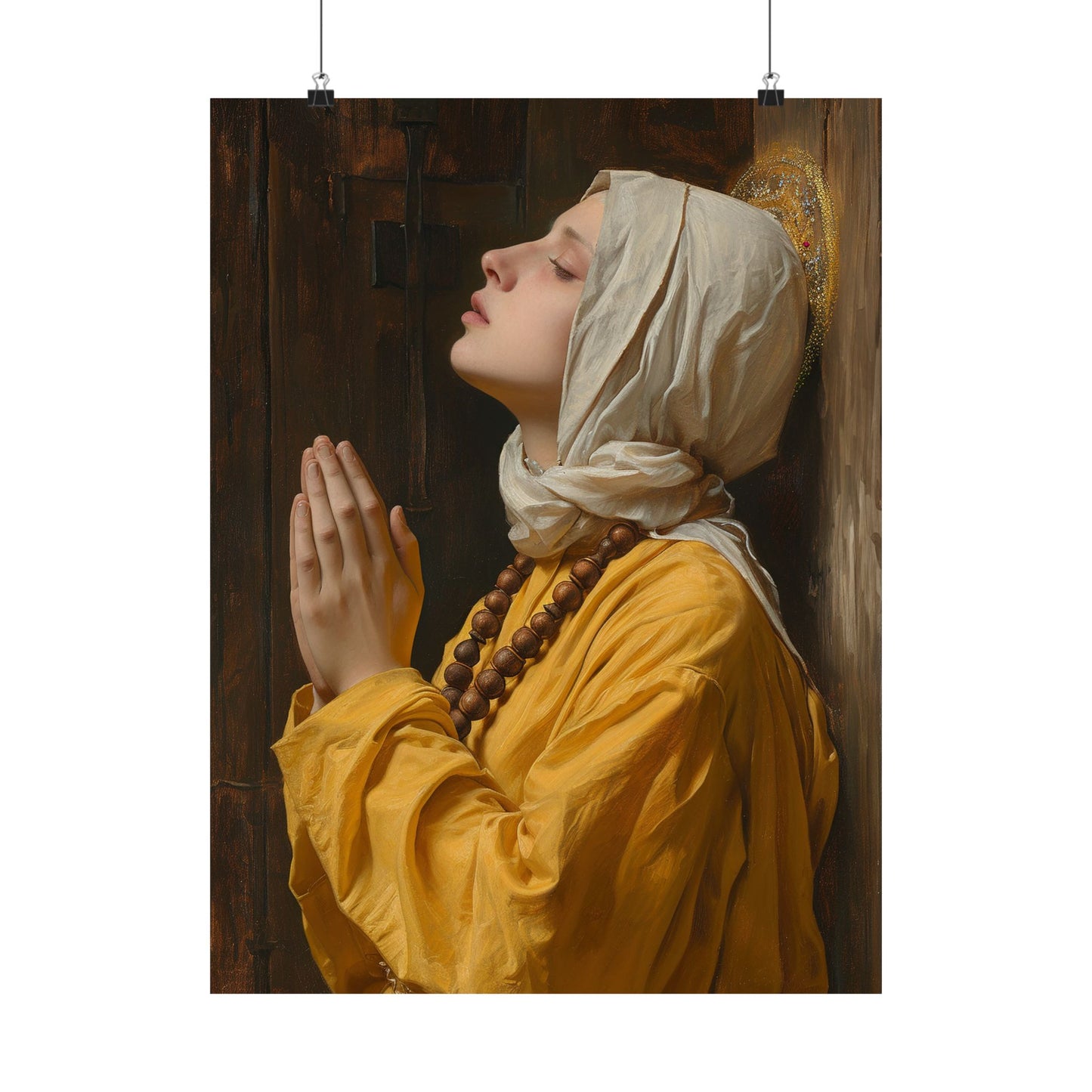 Blessed Yvette of Huy - Sanctified Souls Print - Multiple Sizes - Premium Matte Vertical Posters - Catholic Poster Art for your home