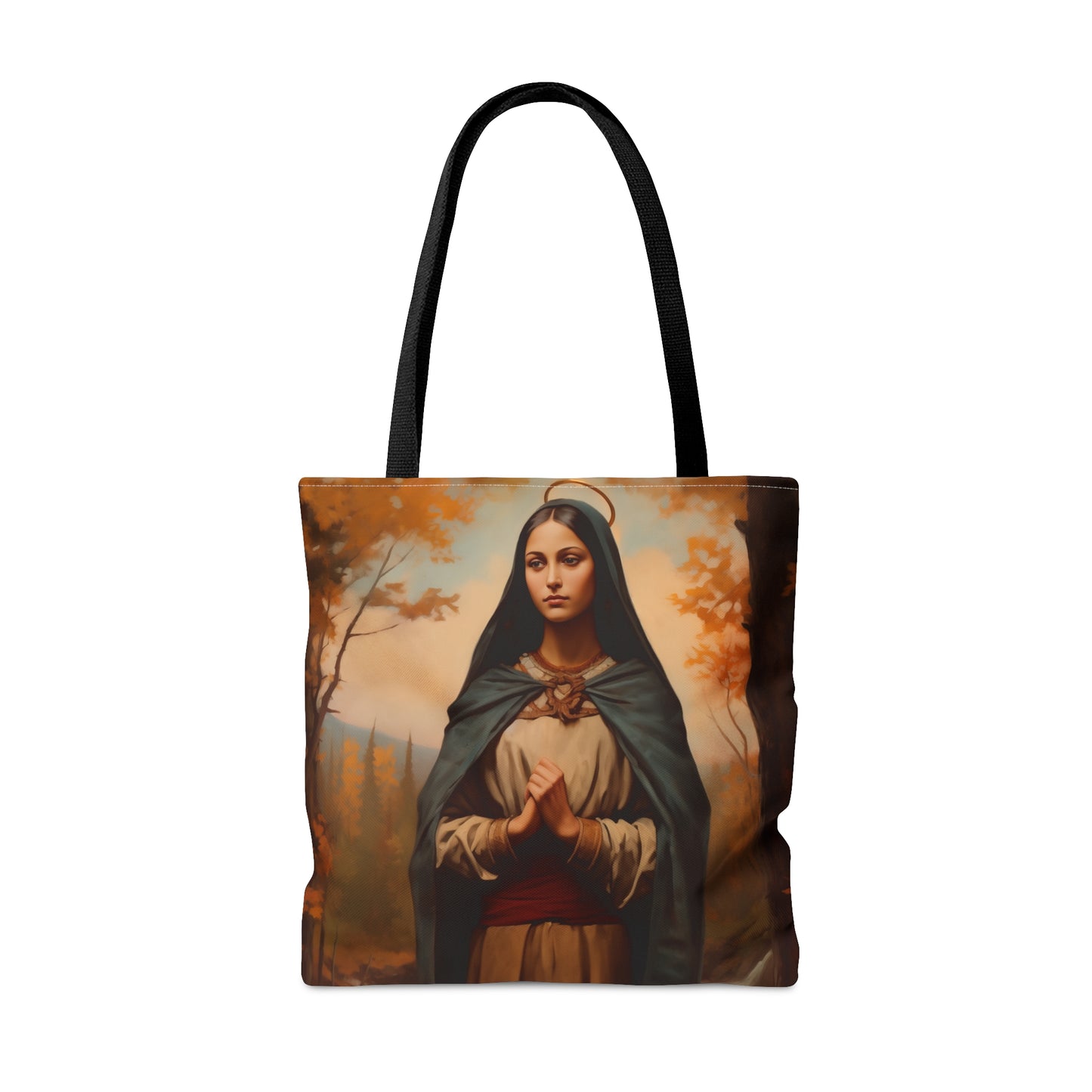 Saint Kateri Tekakwitha Tote Bag - Large Medium Small Faith Art Bag - Re usable Tote Purse - Double Sided - Catholic Art Bag