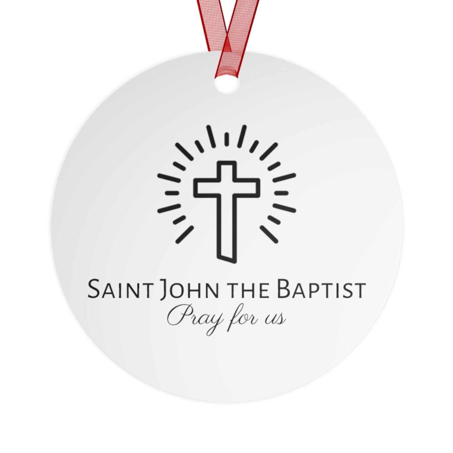 Saint John the Baptist, The Prophet and the Promise - Ornament - Religious Holiday Christmas Ornament and Keepsake - Double sided