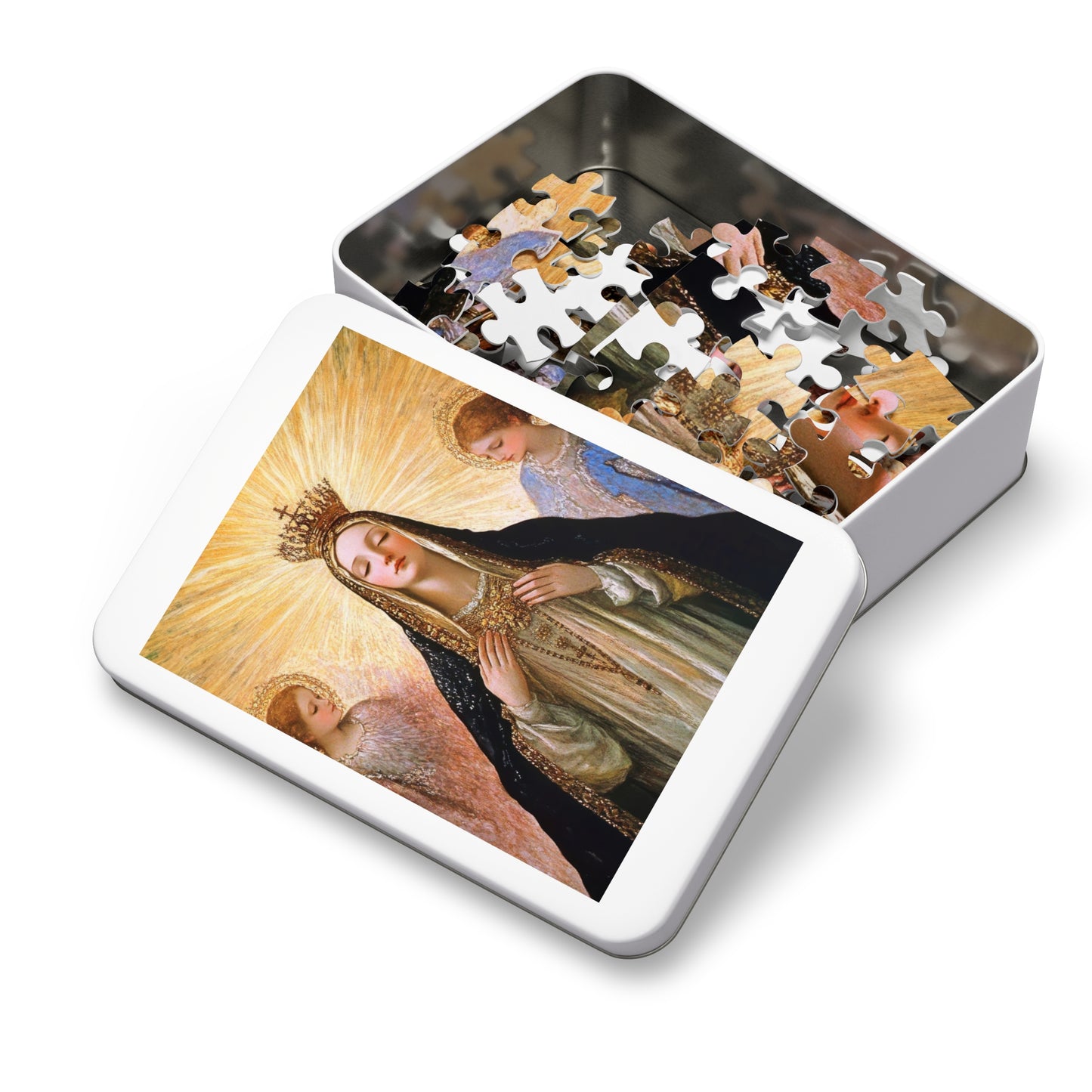 Divine Majesty : The Crowning of the Queen of Heaven - Puzzle and Keepsake Tin - Religious (30, 110, 252, 500,1000) - Religious Puzzle