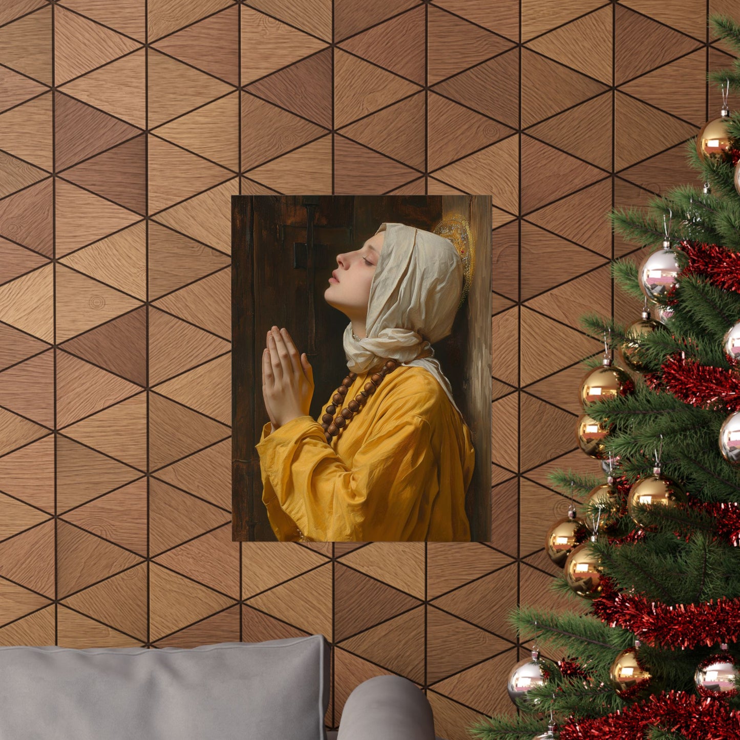 Blessed Yvette of Huy - Sanctified Souls Print - Multiple Sizes - Premium Matte Vertical Posters - Catholic Poster Art for your home